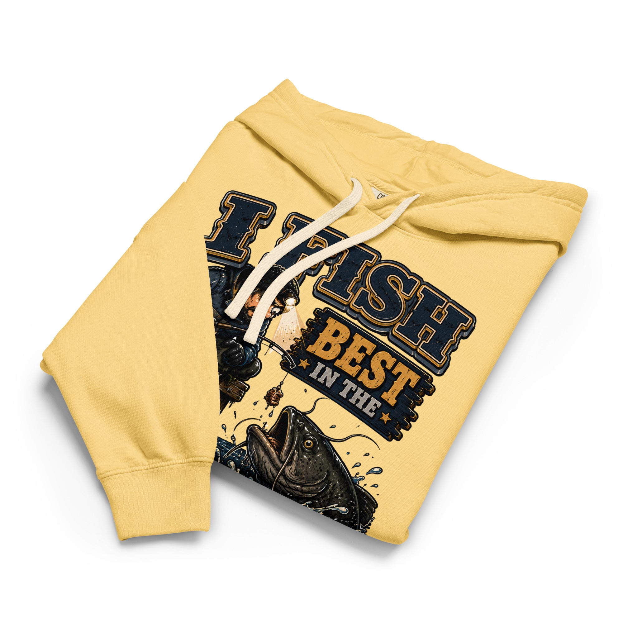 I Fish Best In The Dark Lightweight Hoodie | Fishing Lovers Gift by printfluence.net