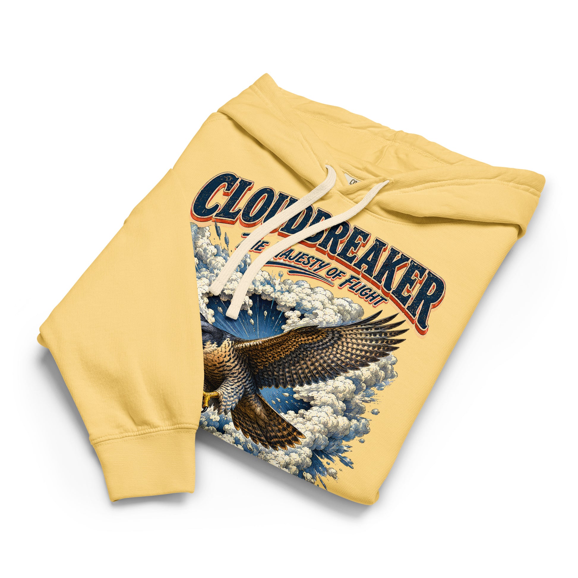 Falcon Lovers Cloudbreaker Vintage Garment Dyed Lightweight Hoodie H6 by printfluence.net