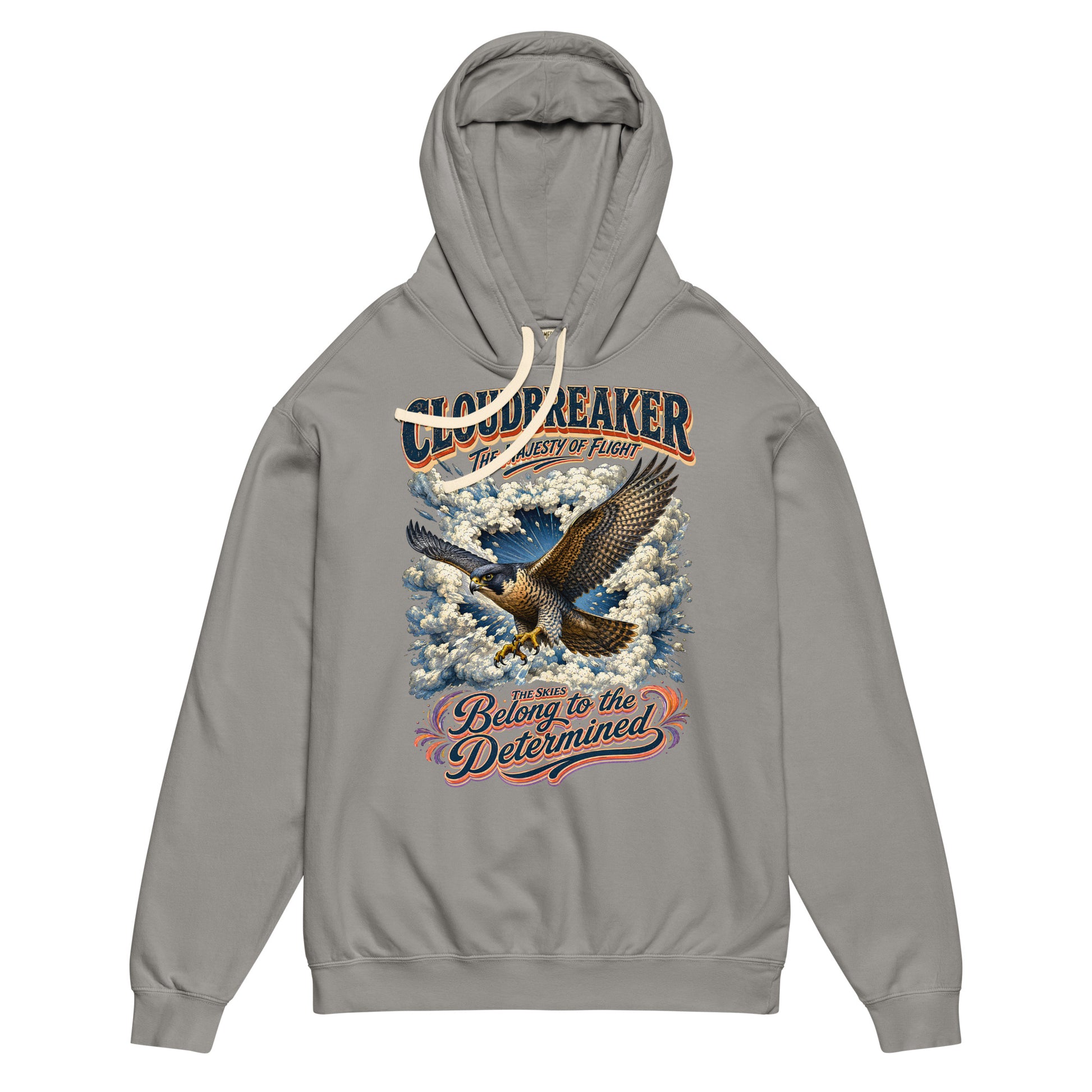 Falcon Lovers Cloudbreaker Vintage Garment Dyed Lightweight Hoodie H6 by printfluence.net