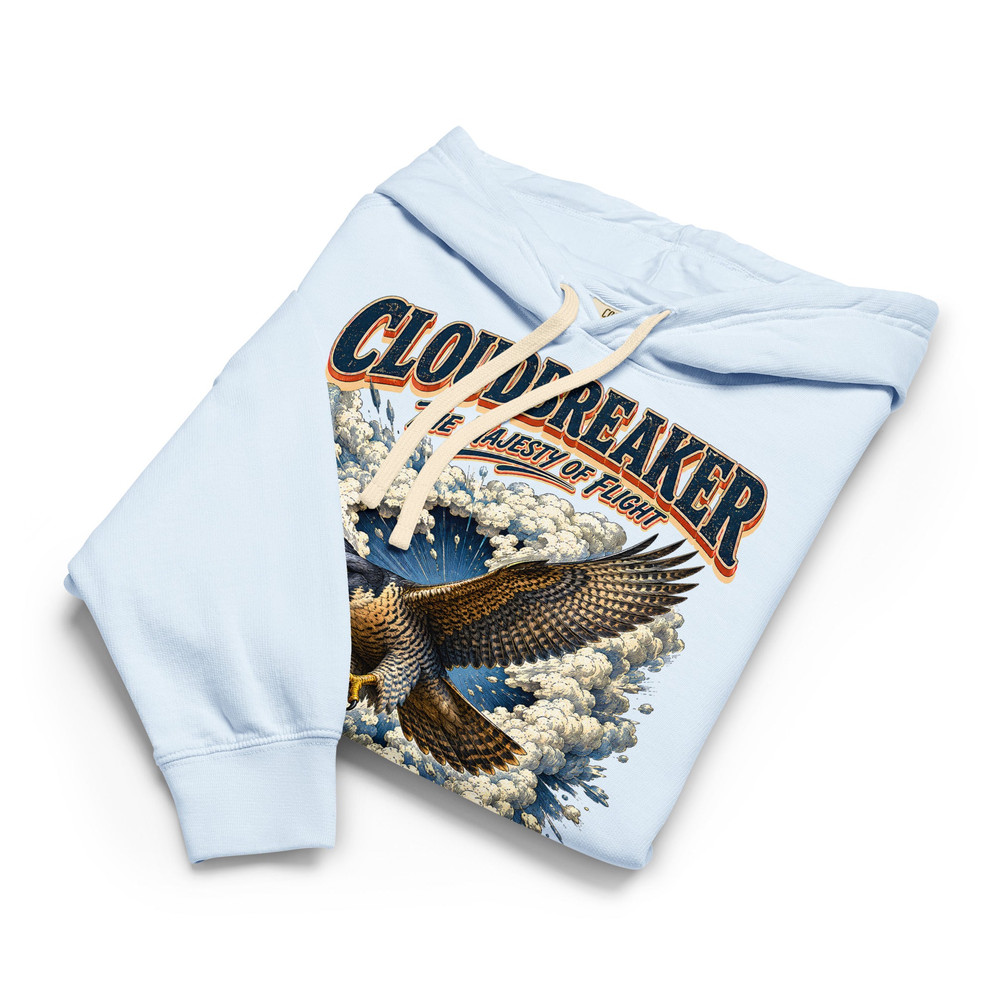 Falcon Lovers Cloudbreaker Vintage Garment Dyed Lightweight Hoodie H6 by printfluence.net