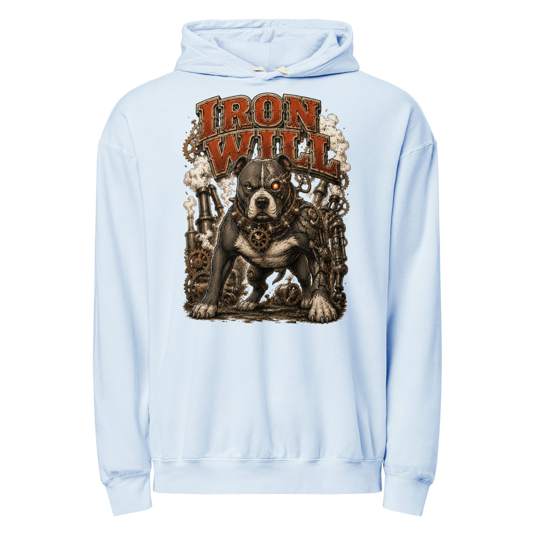 Pitbull Lovers | Unisex Garment-Dyed Lightweight Hoodie — Iron Will by printfluence.net