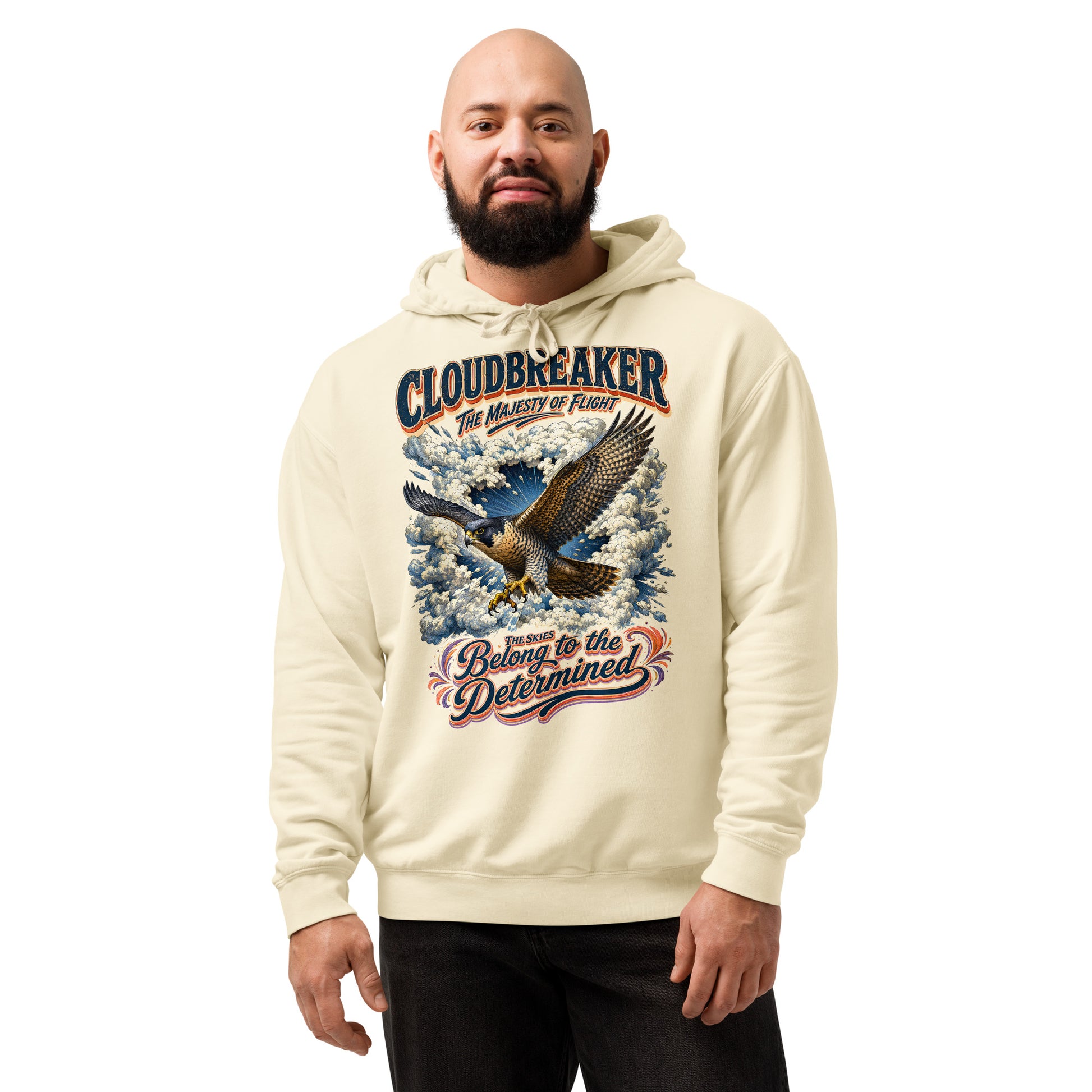 Falcon Lovers Cloudbreaker Vintage Garment Dyed Lightweight Hoodie H6 by printfluence.net