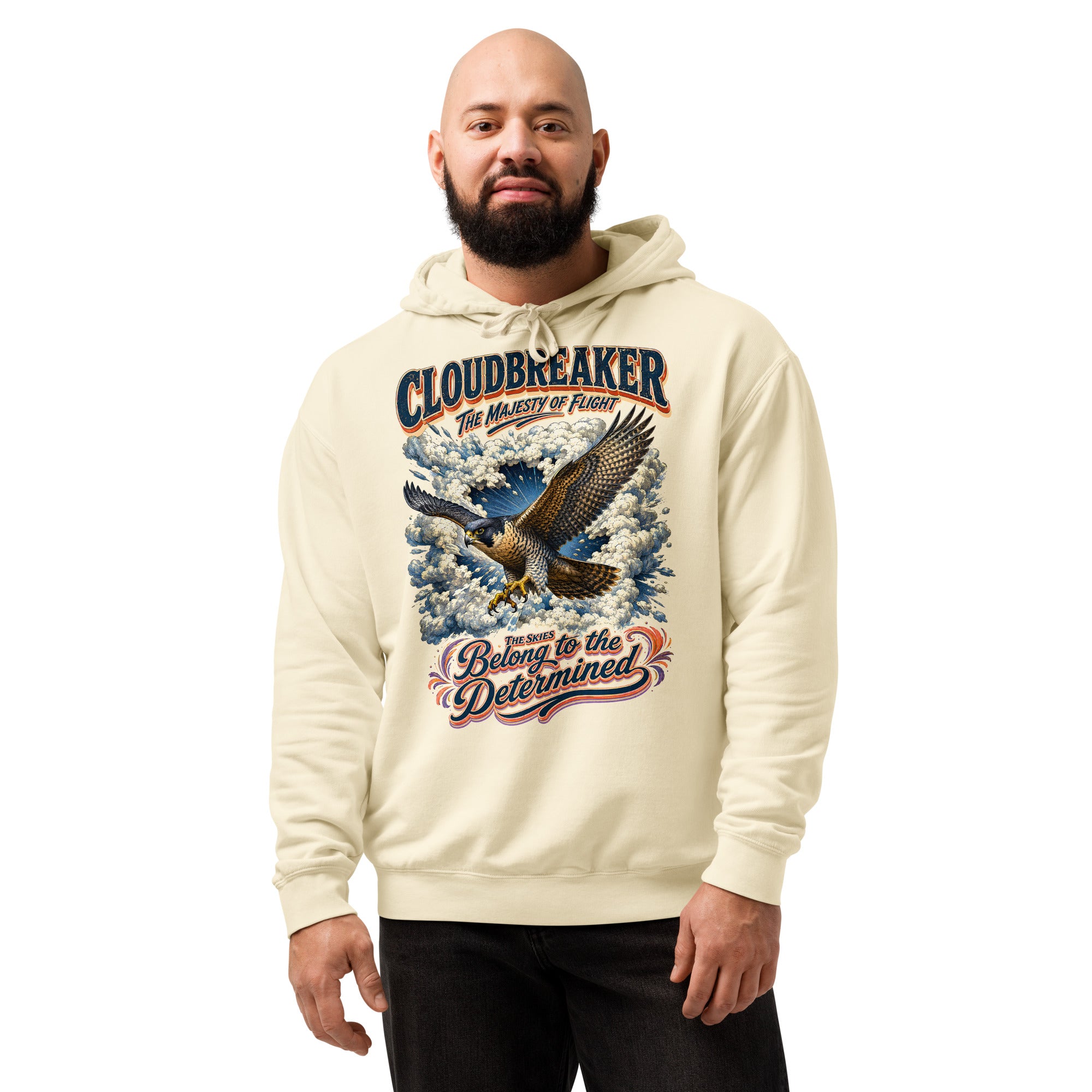Falcon Lovers Cloudbreaker Vintage Garment Dyed Lightweight Hoodie H6 by printfluence.net