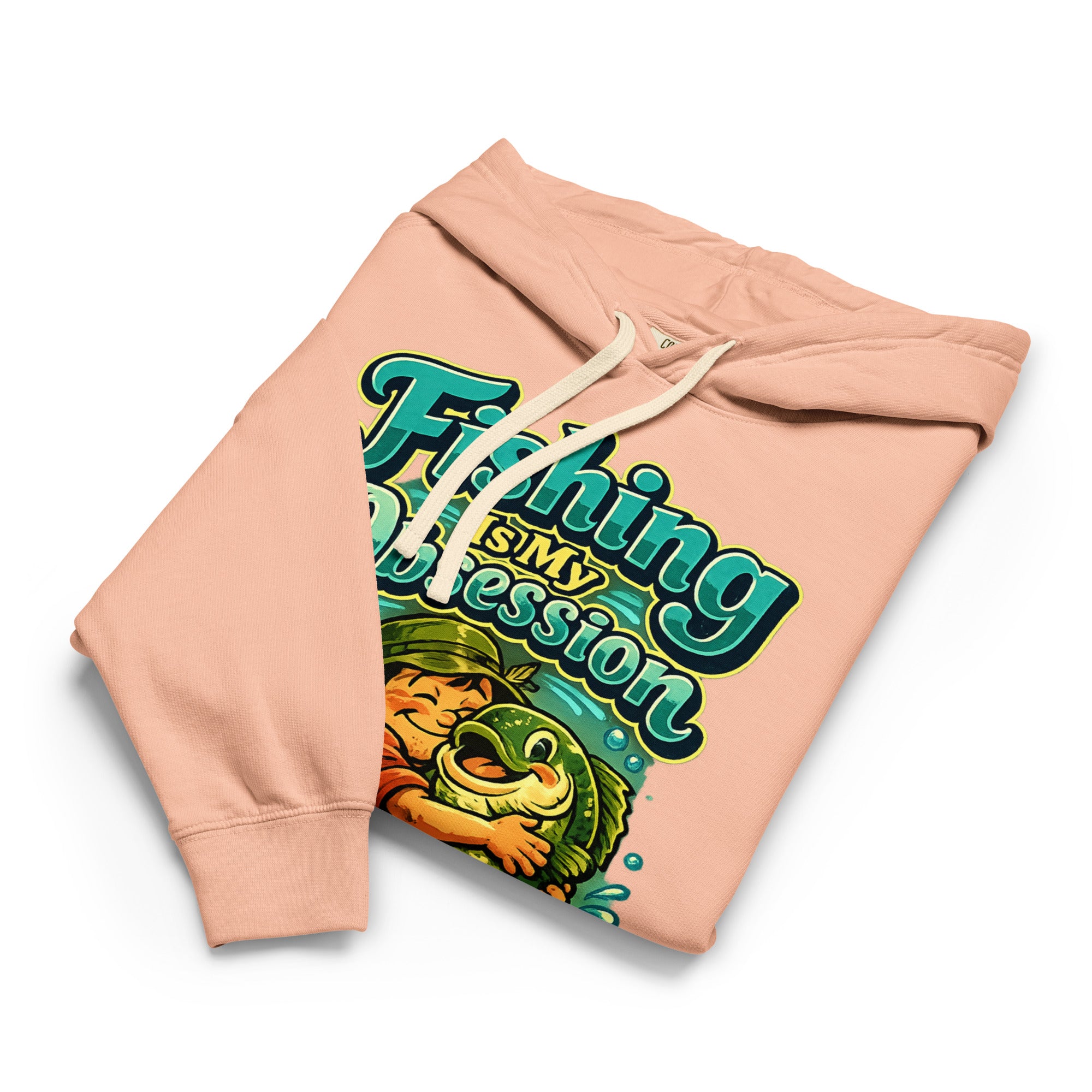 Fishing Is My Obsession Lightweight Hoodie - Premium Garment Dyed Bass Fishing Lovers Pullover by printfluence.net
