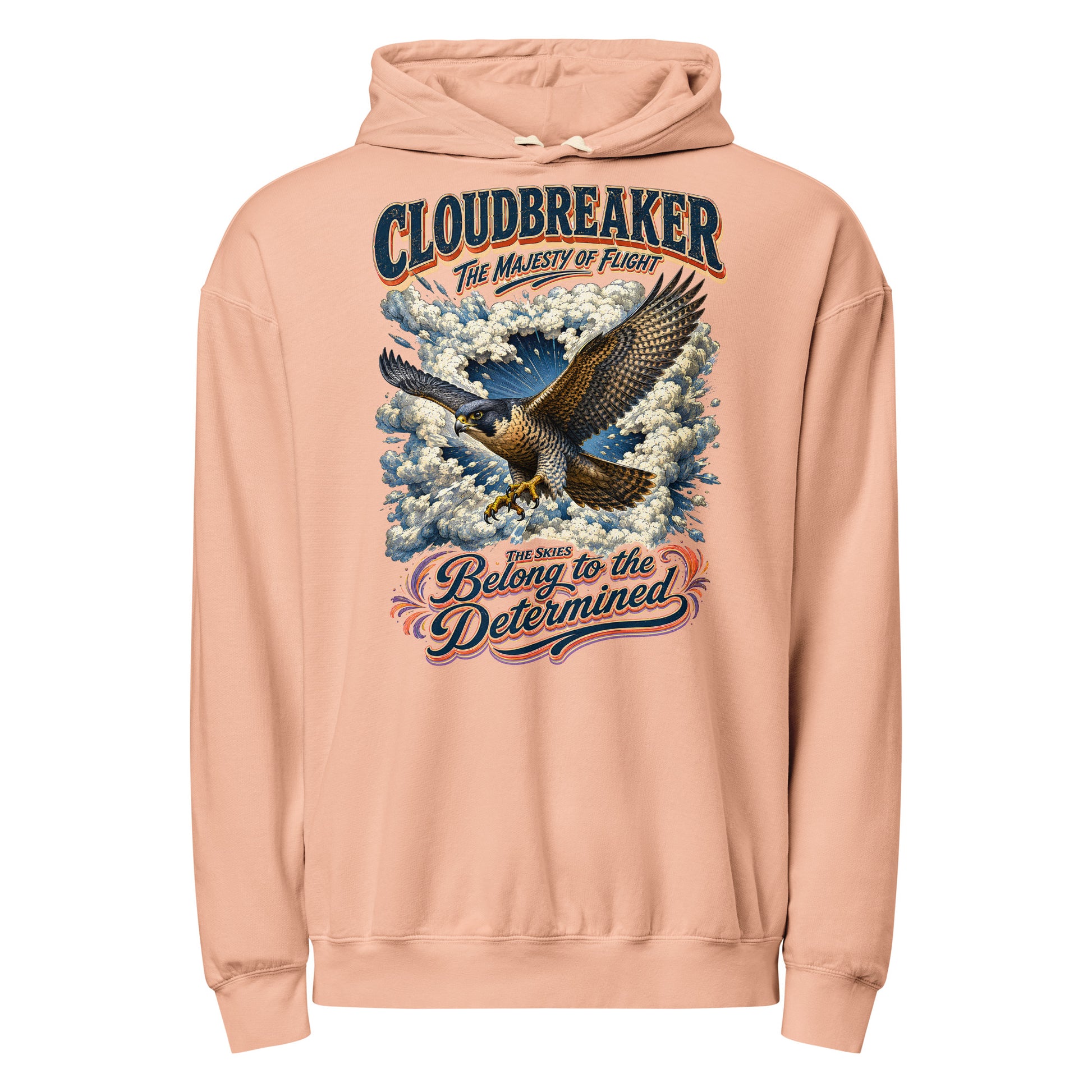 Falcon Lovers Cloudbreaker Vintage Garment Dyed Lightweight Hoodie H6 by printfluence.net