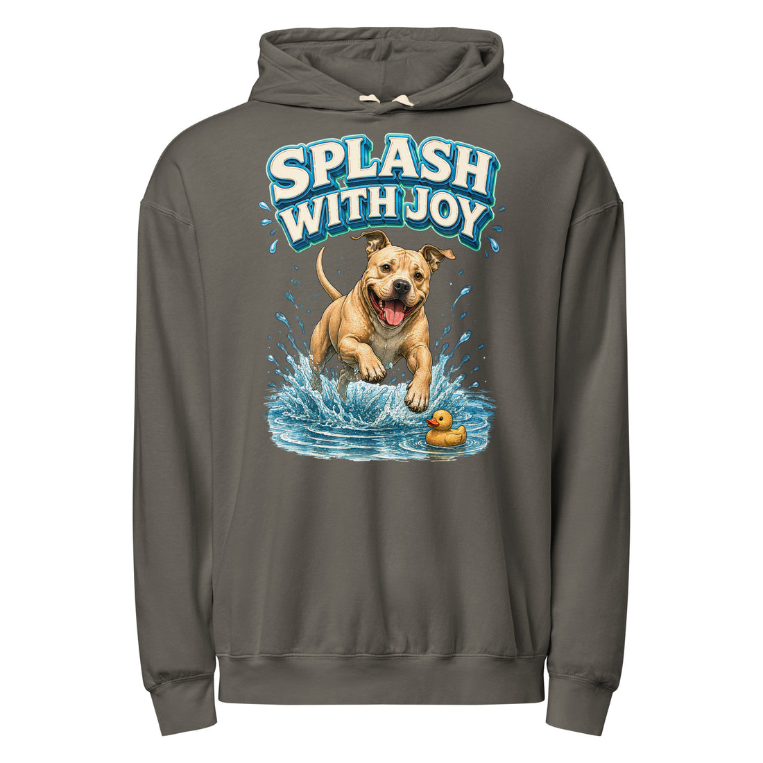 Pitbull Lovers Unisex Garment-Dyed Lightweight Hoodie - Splash With Joy by printfluence.net