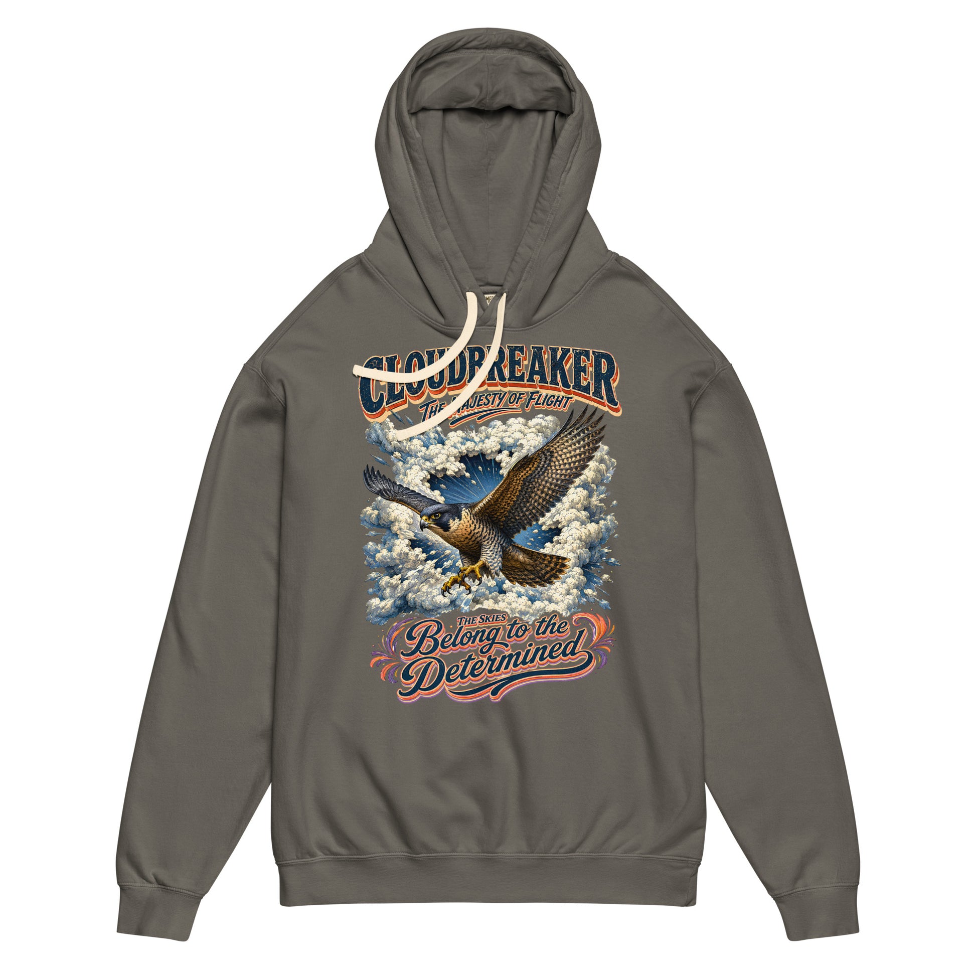 Falcon Lovers Cloudbreaker Vintage Garment Dyed Lightweight Hoodie H6 by printfluence.net