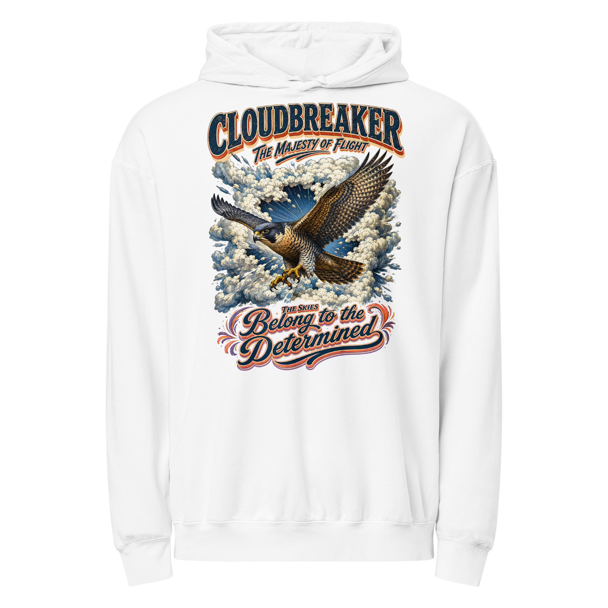Falcon Lovers Cloudbreaker Vintage Garment Dyed Lightweight Hoodie H6 by printfluence.net