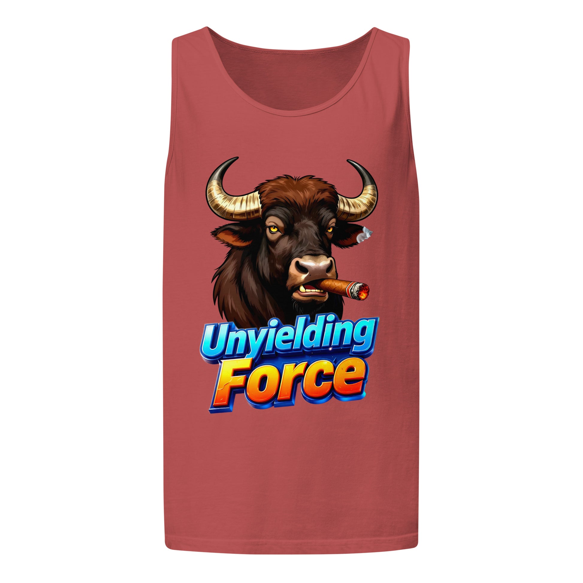 Unisex garment-dyed tank top - Unyielding Force Unisex Garment-Dyed Tank – Power Tank for Daily Grind by printfluence.net