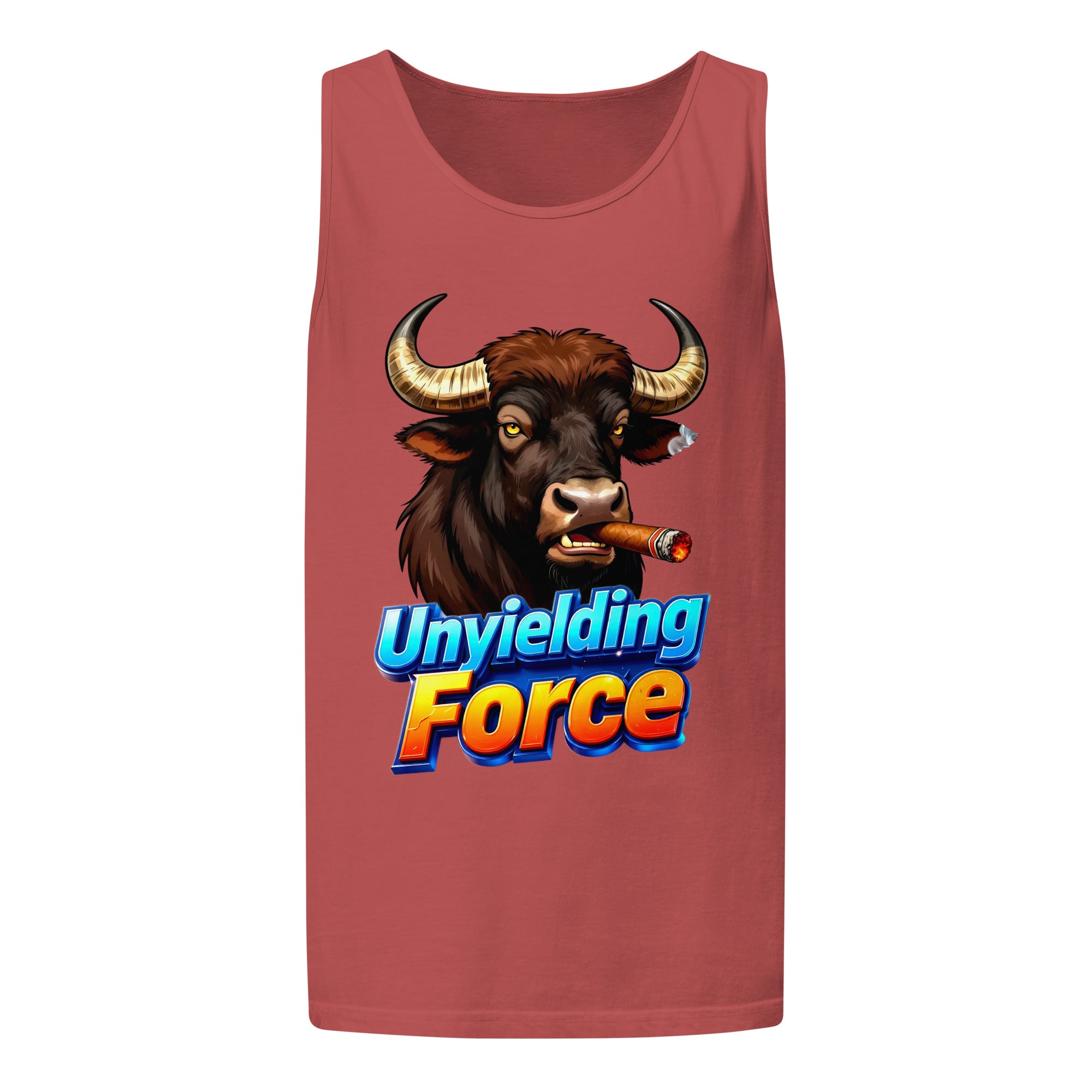 Unisex garment-dyed tank top - Unyielding Force Unisex Garment-Dyed Tank – Power Tank for Daily Grind by printfluence.net