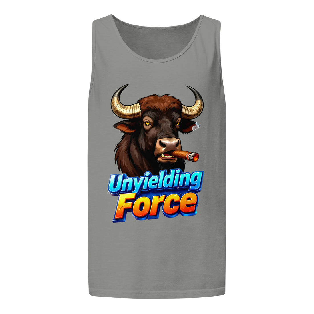 Unisex garment-dyed tank top - Unyielding Force Unisex Garment-Dyed Tank – Power Tank for Daily Grind by printfluence.net