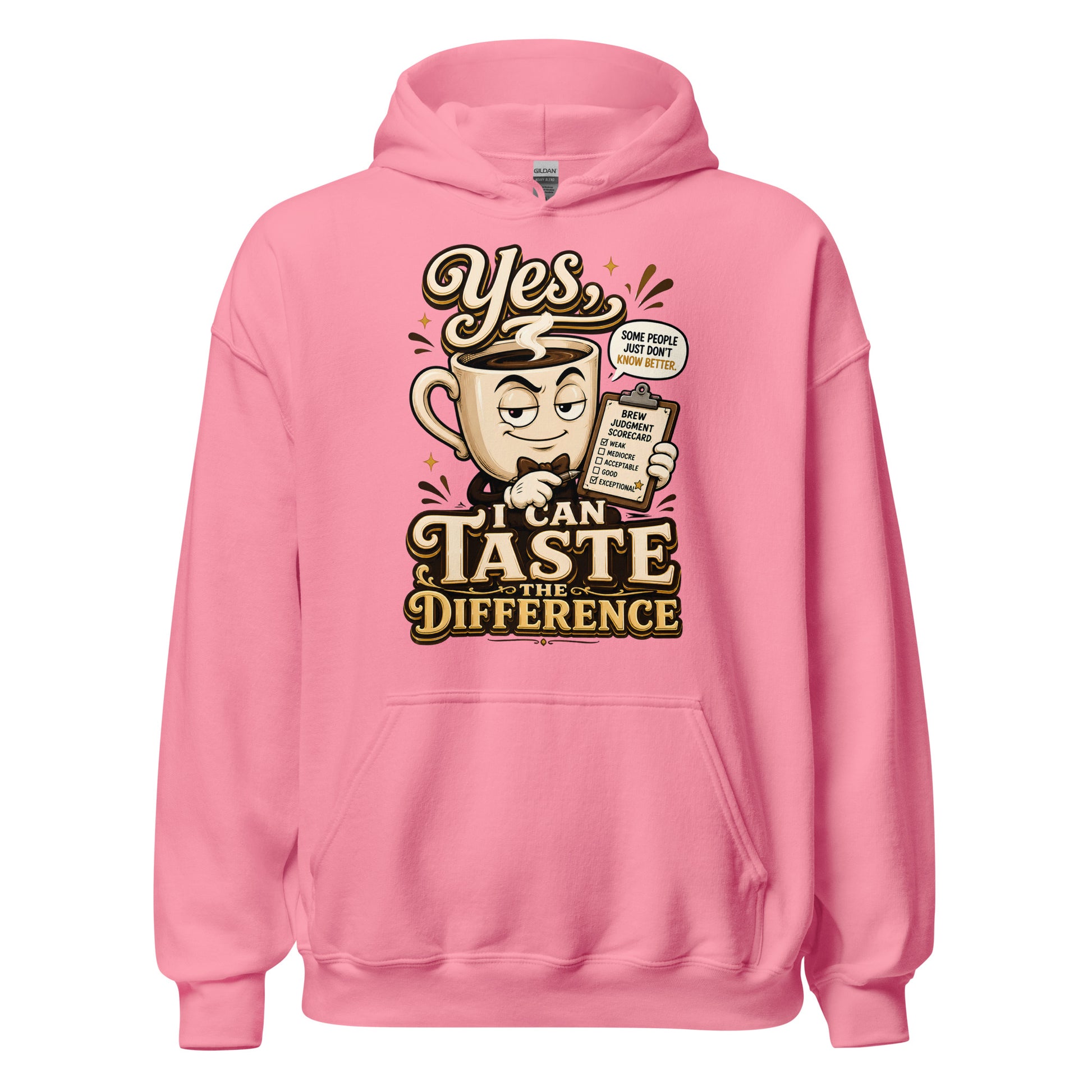 Coffee Lovers Unisex Classic Hoodie - Yes, I Can Taste The Difference! by printfluence.net