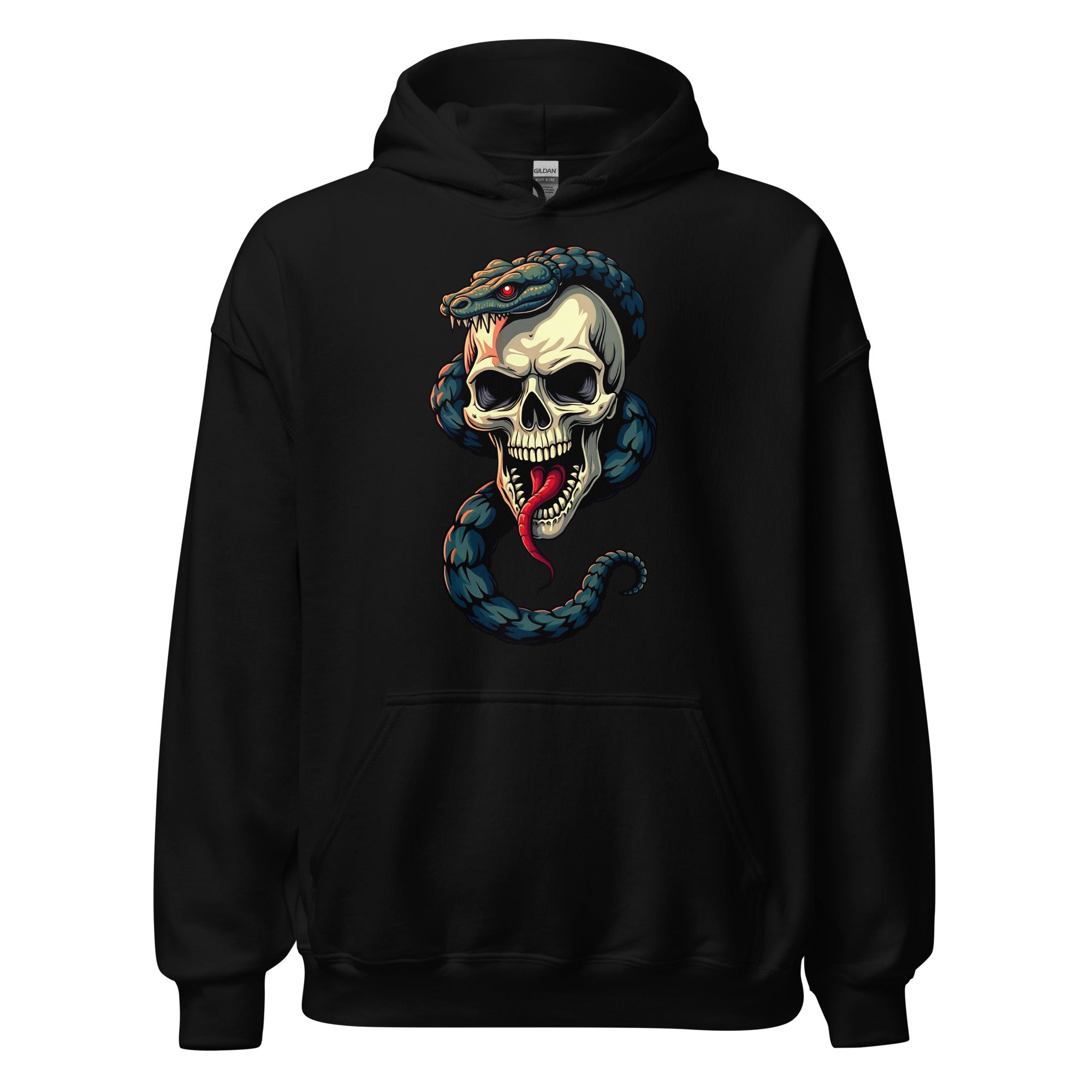 Unisex Hoodie - Elite Serpent Skull Hoodie – Power for Elite Achievers by printfluence.net