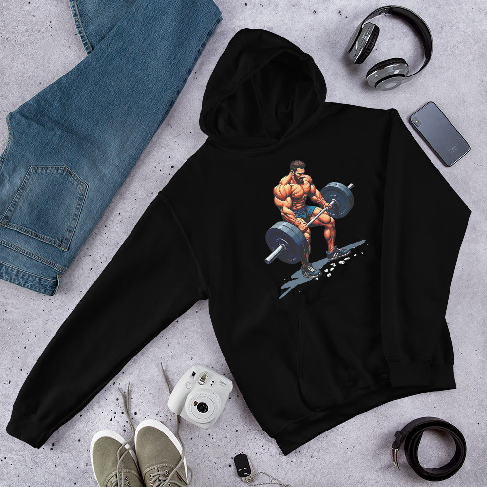 Unisex Hoodie - Elite Muscle Beast Hoodie – Power for Top Achievers by printfluence.net