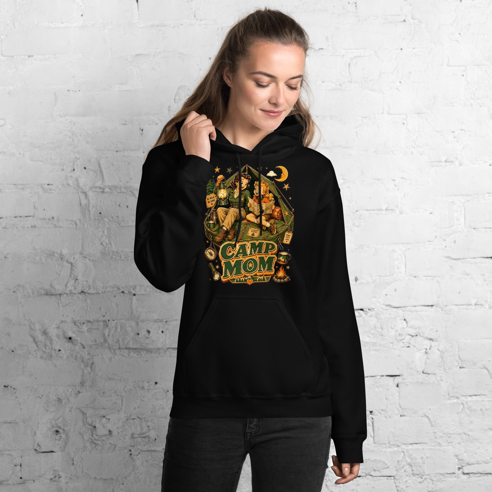 Unisex Hoodie - Elite Camp Mom - Premium Mother's Day by printfluence.net