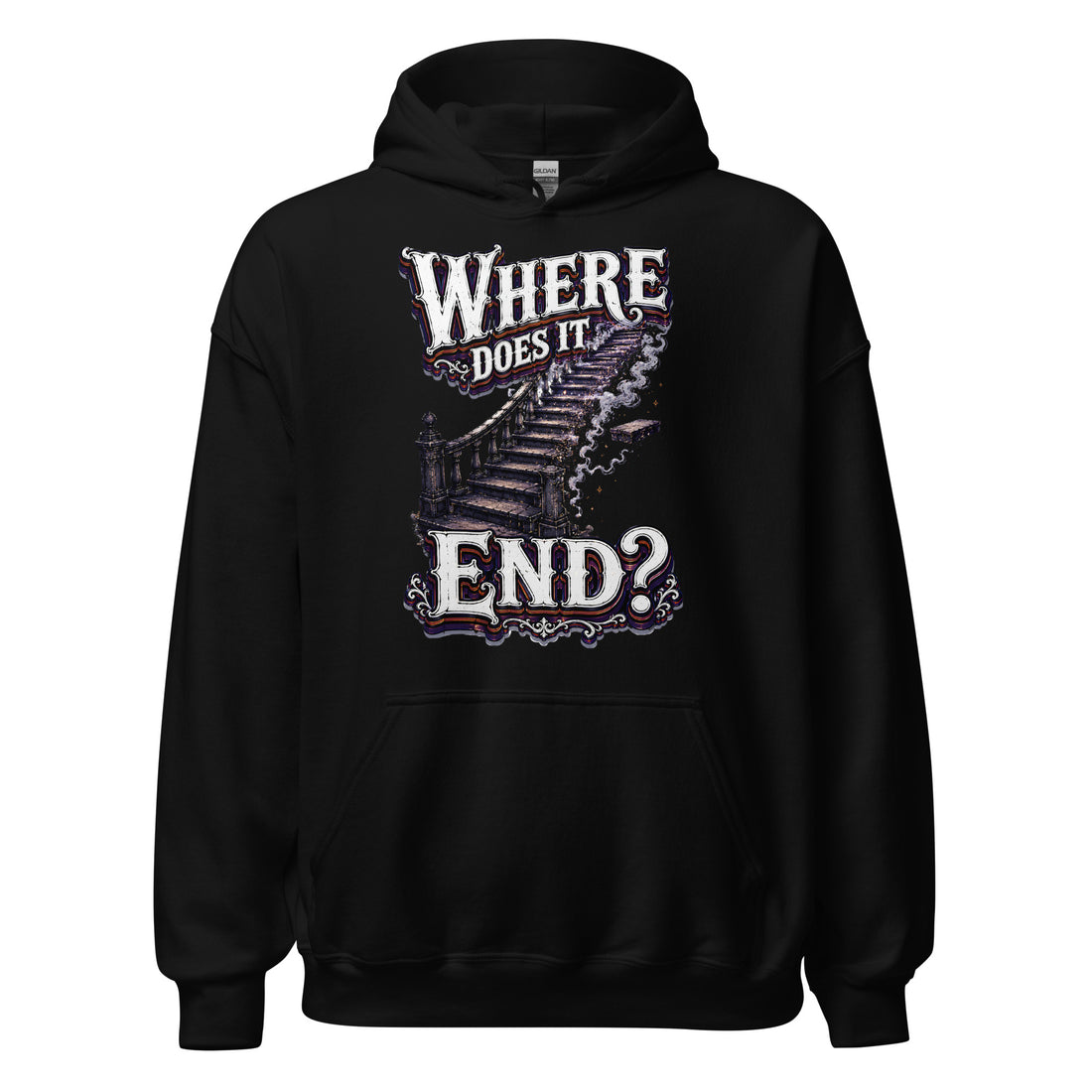 Where Does It End Premium Horror Mystery Unisex Hoodie by printfluence.net