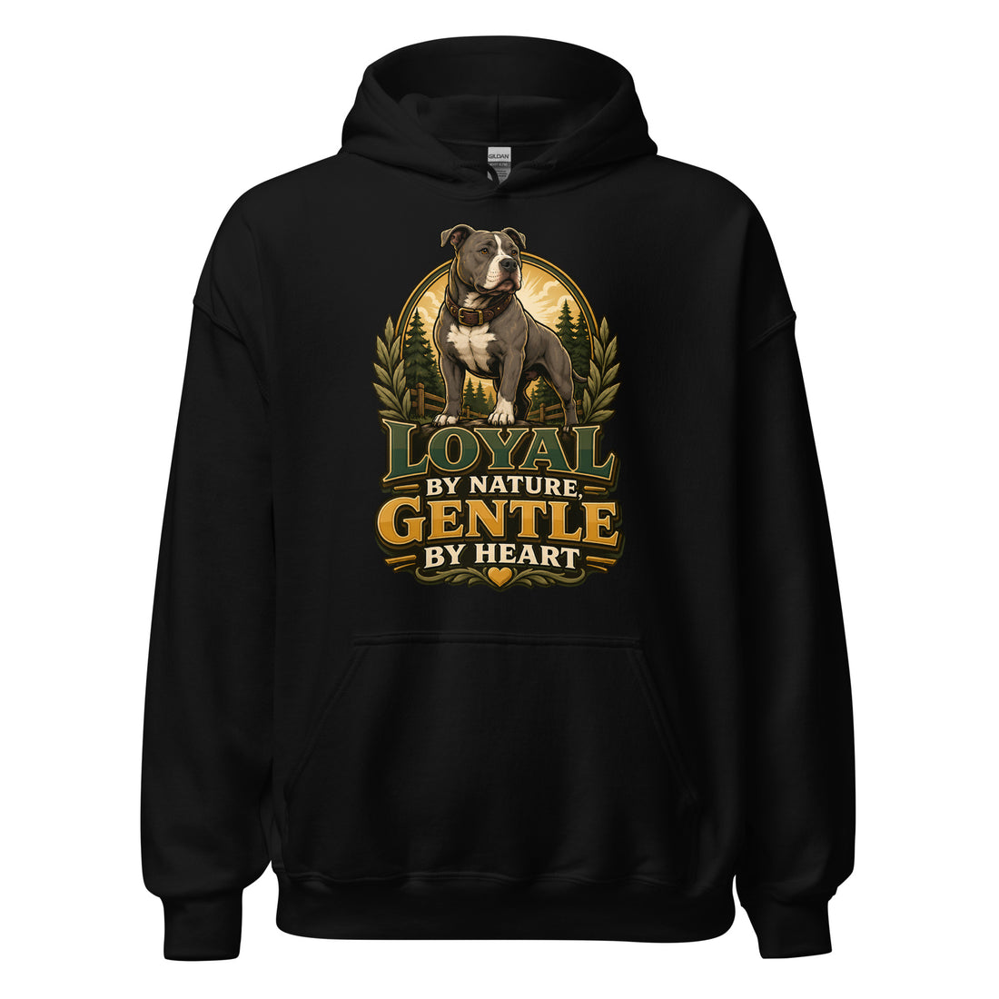 Pitbull Lovers Premium Unisex Hoodie - Loyal By Nature by printfluence.net