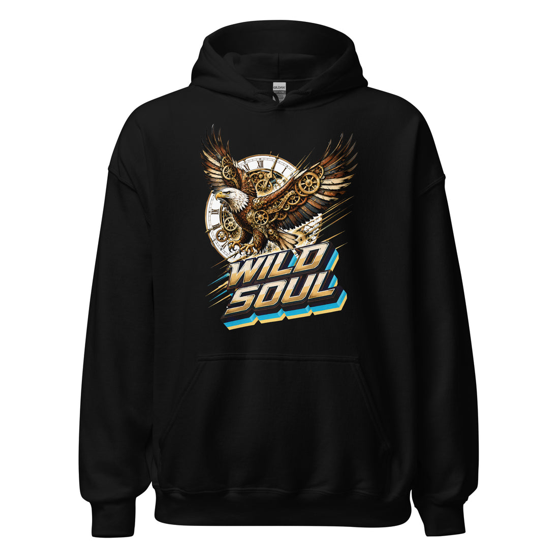 Eagle Lovers Wild Soul Steampunk Heavy Blend Hoodie by printfluence.net