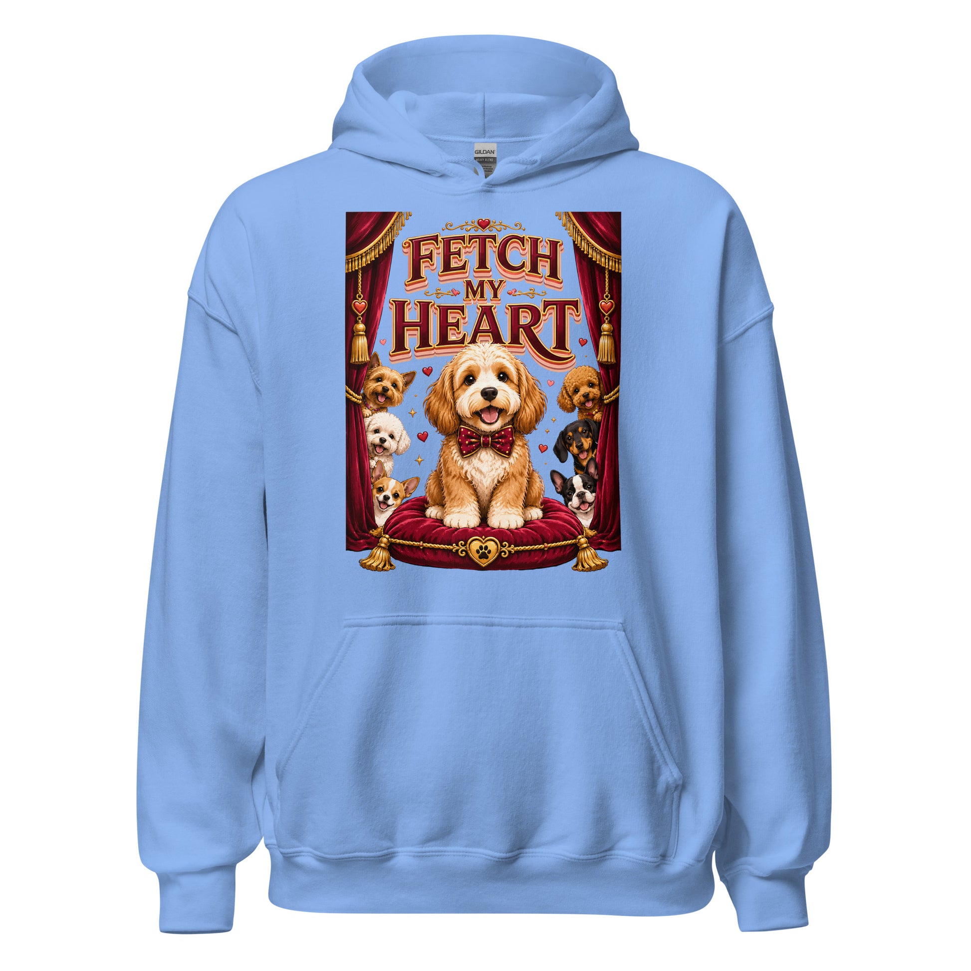 Elite Fetch My Heart - Premium Luxury Dog Lovers Vintage Hoodie by printfluence.net
