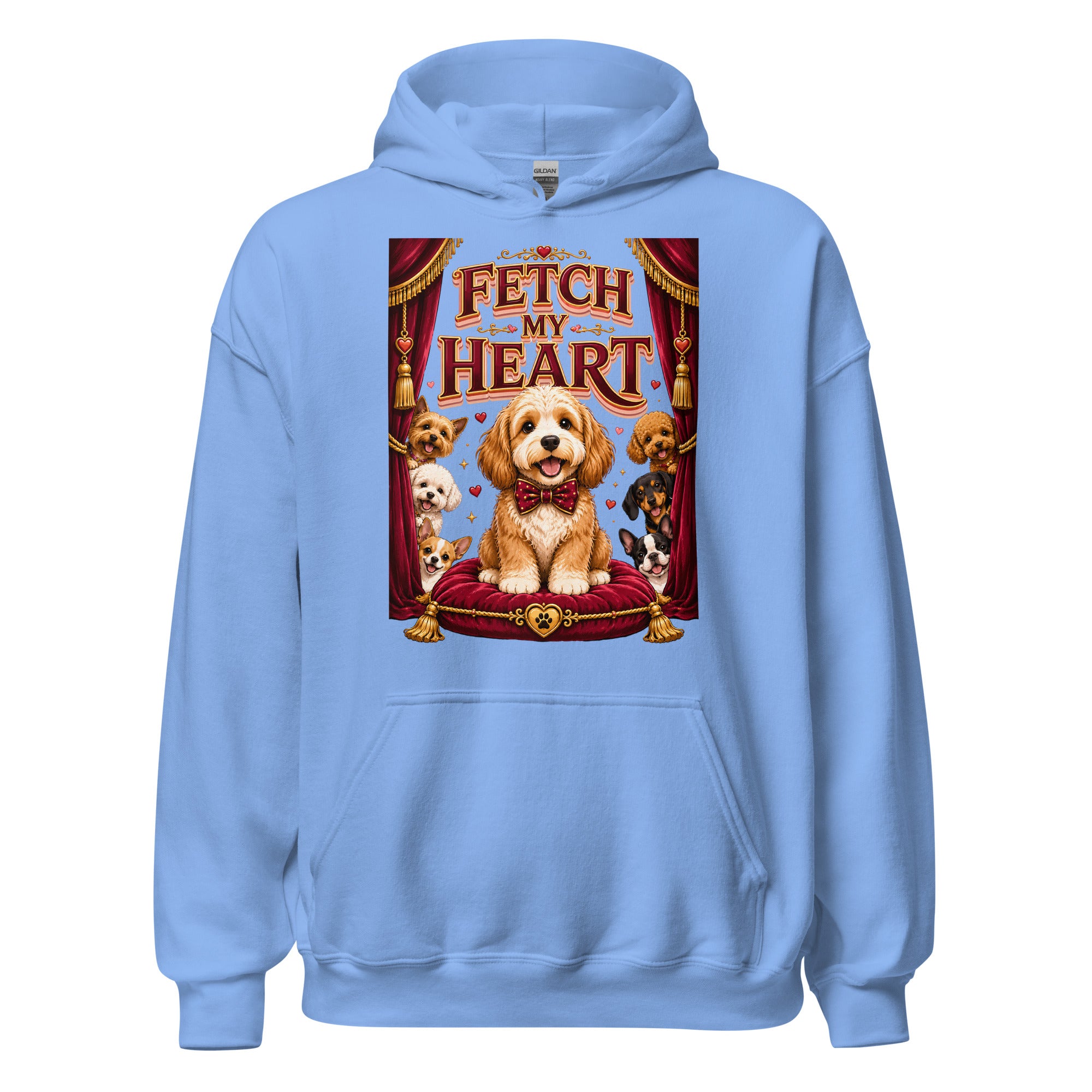 Elite Fetch My Heart - Premium Luxury Dog Lovers Vintage Hoodie by printfluence.net