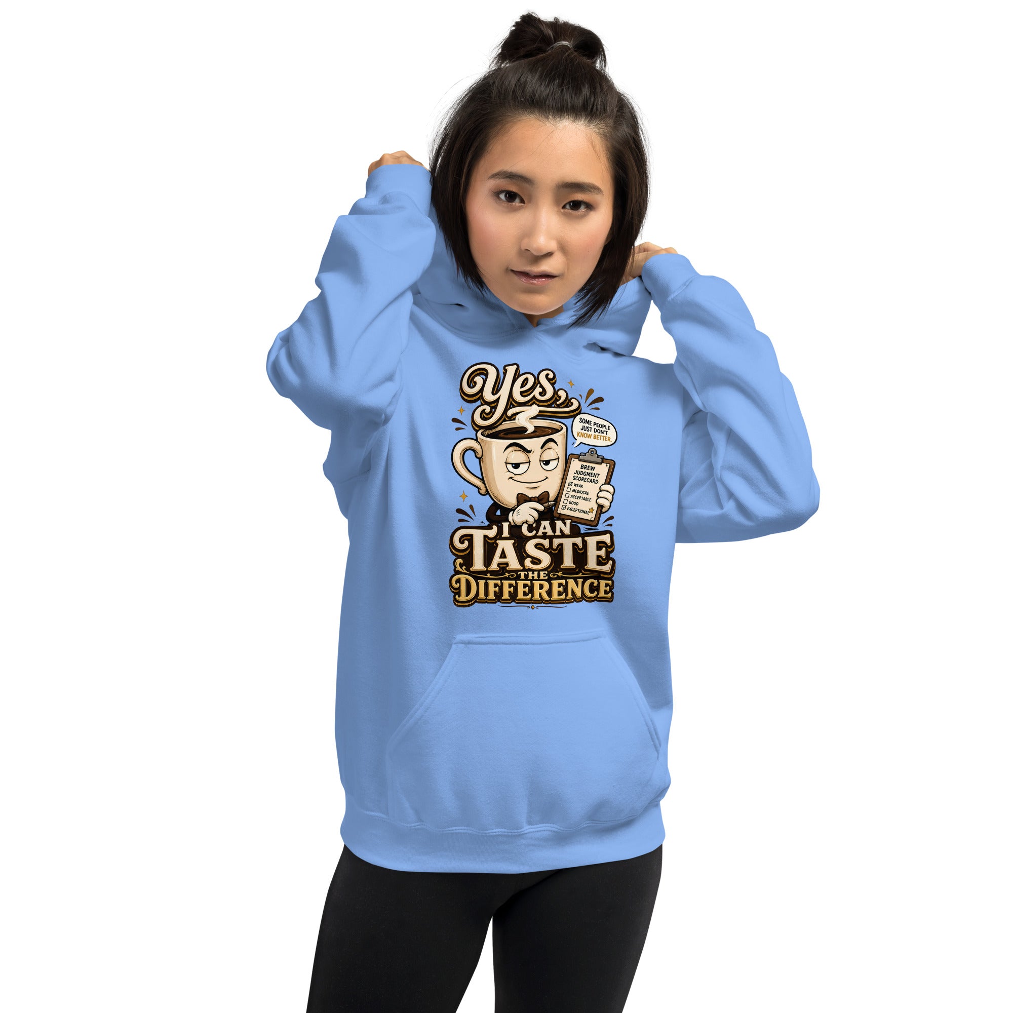 Coffee Lovers Unisex Classic Hoodie - Yes, I Can Taste The Difference! by printfluence.net