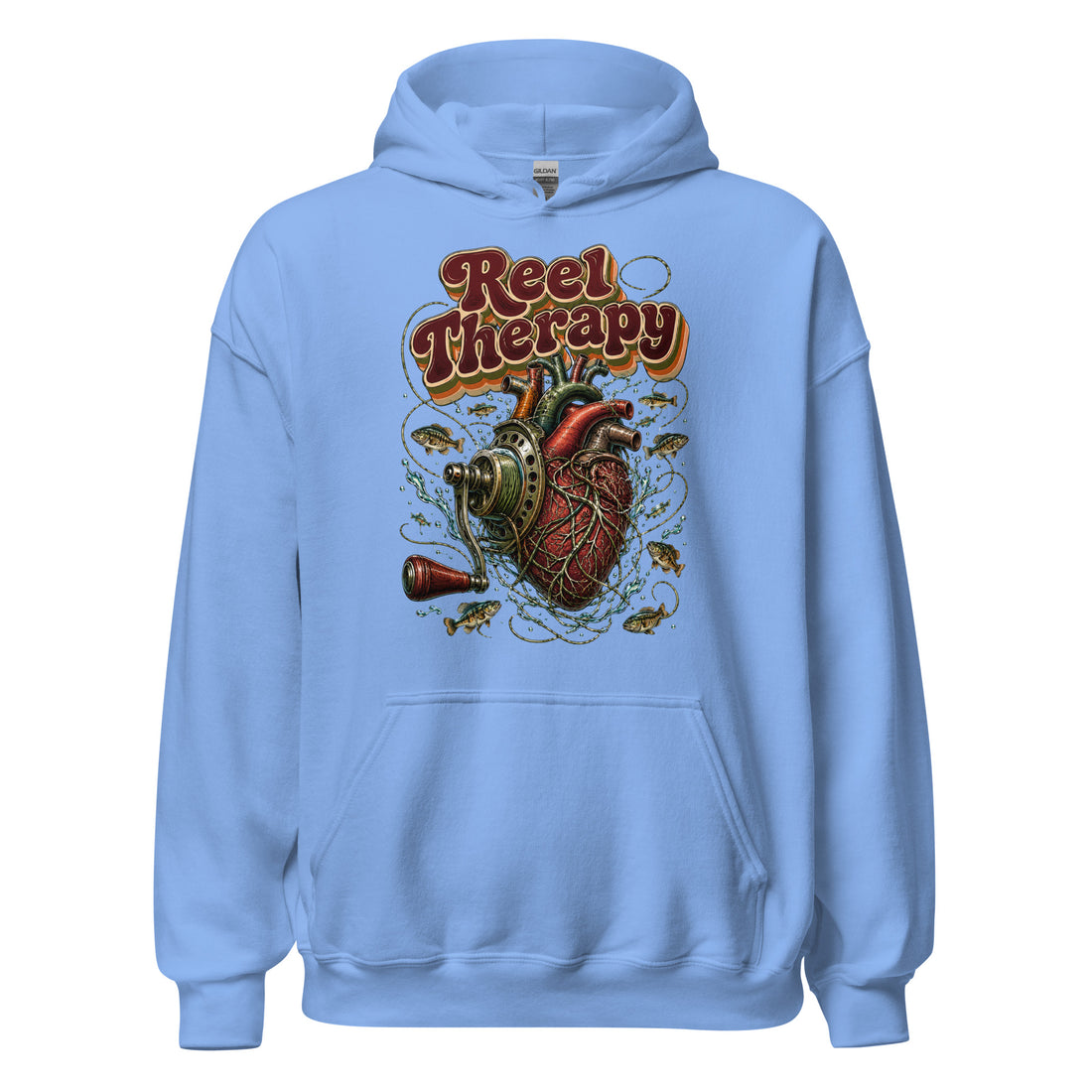 Fishing Lovers | Unisex Heavy Blend Hoodie — Reel Therapy by printfluence