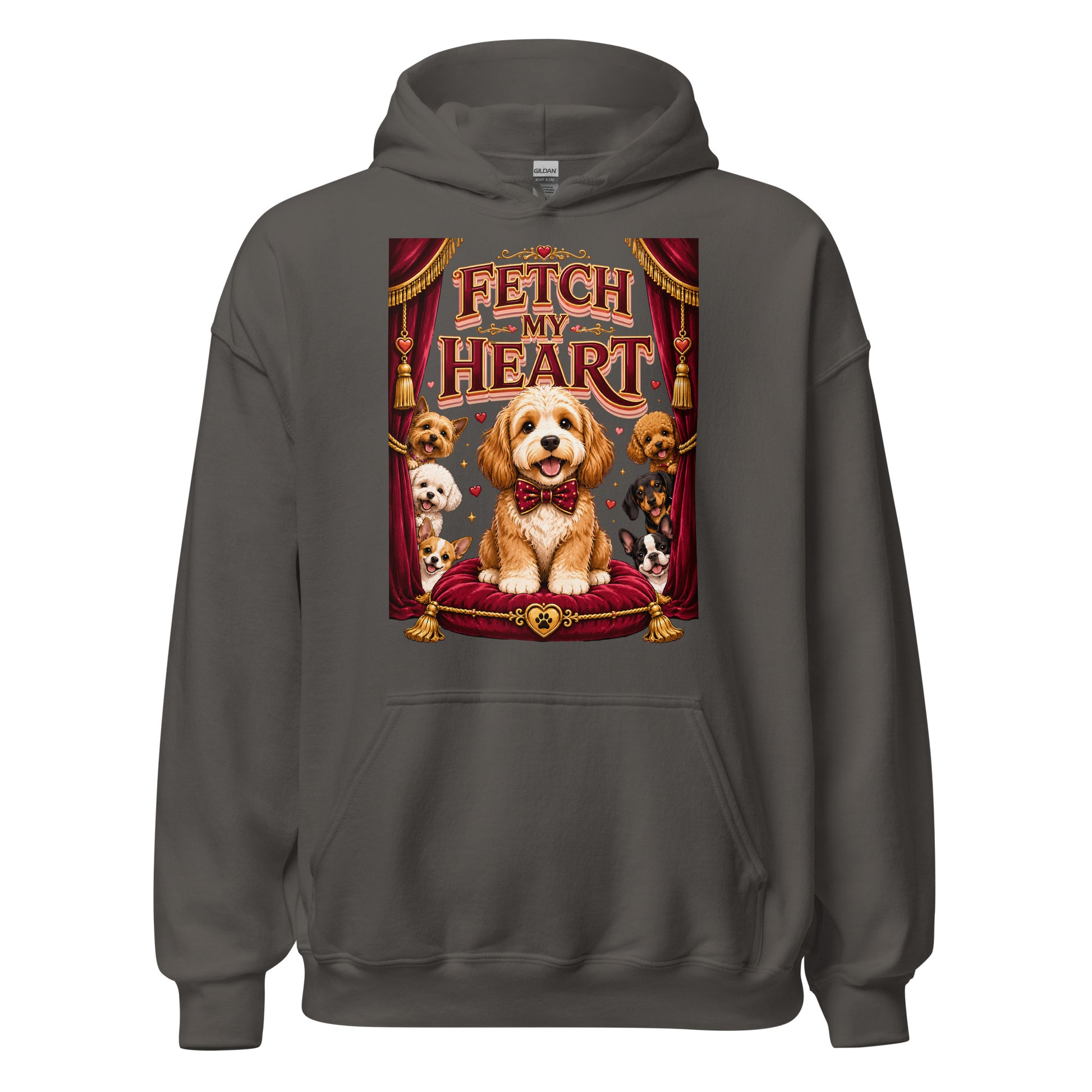 Elite Fetch My Heart - Premium Luxury Dog Lovers Vintage Hoodie by printfluence.net