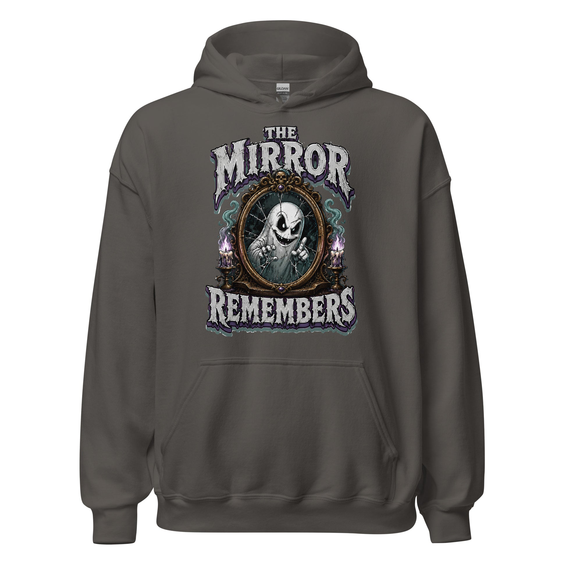 The Mirror Remembers Hoodie - Gothic Horror & Mystery Pullover by printfluence.net