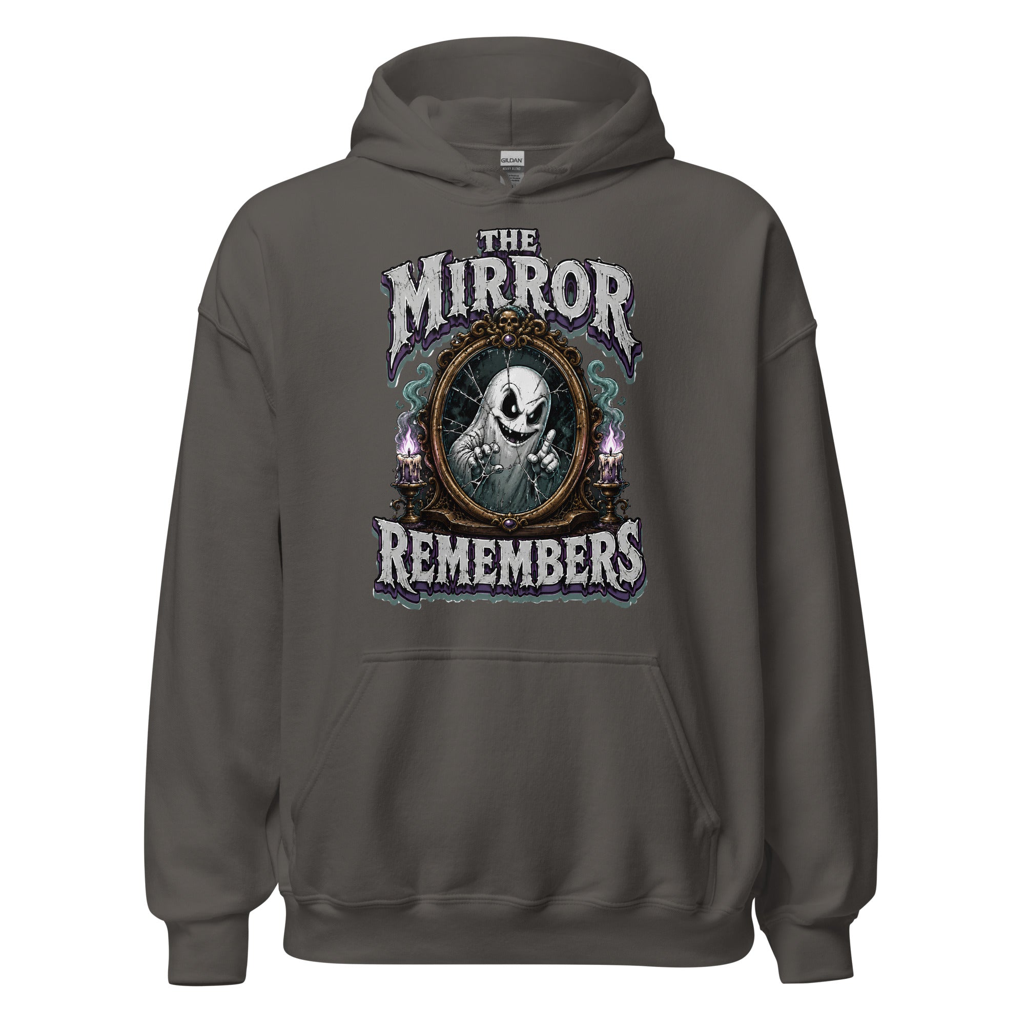 The Mirror Remembers Hoodie - Gothic Horror & Mystery Pullover by printfluence.net