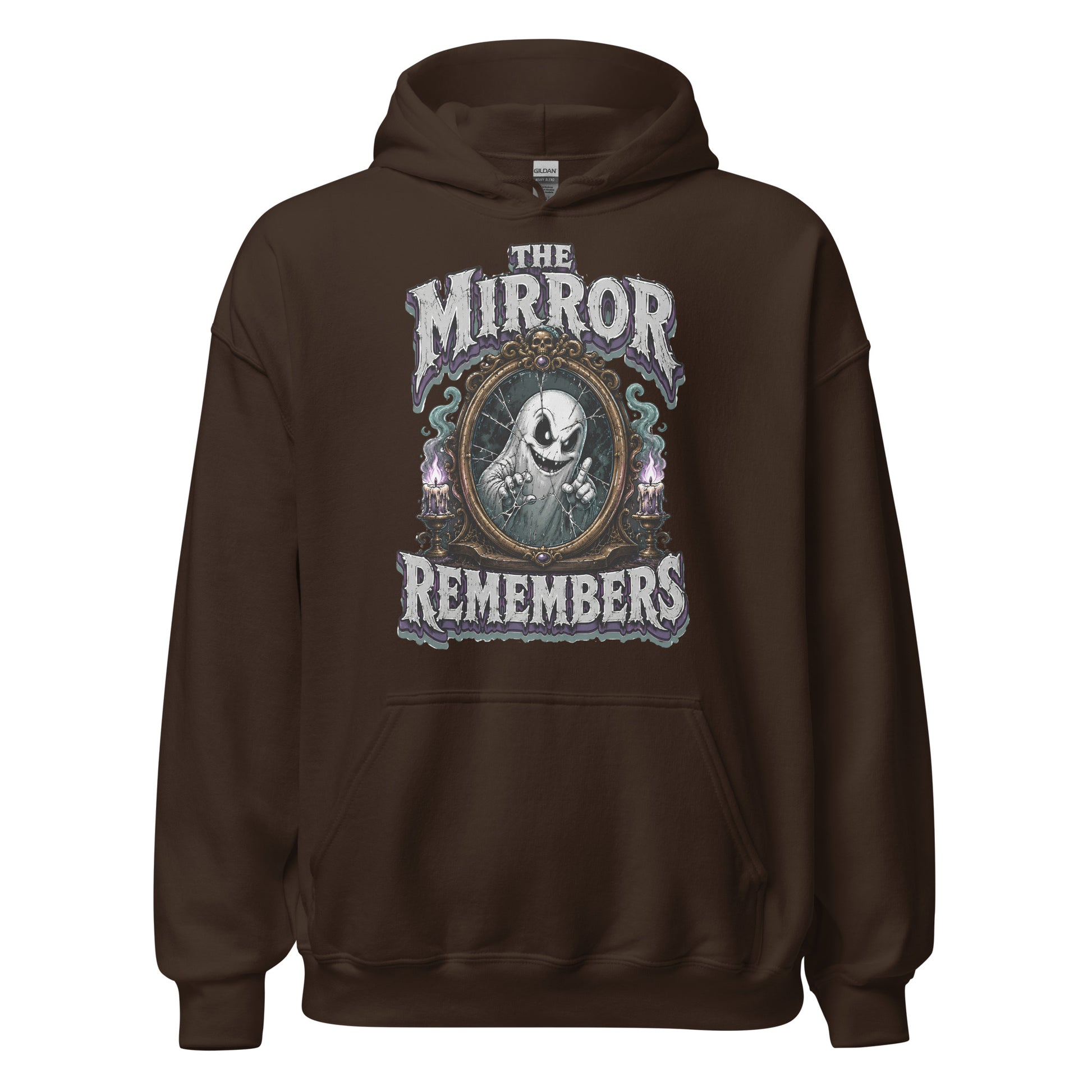 The Mirror Remembers Hoodie - Gothic Horror & Mystery Pullover by printfluence.net