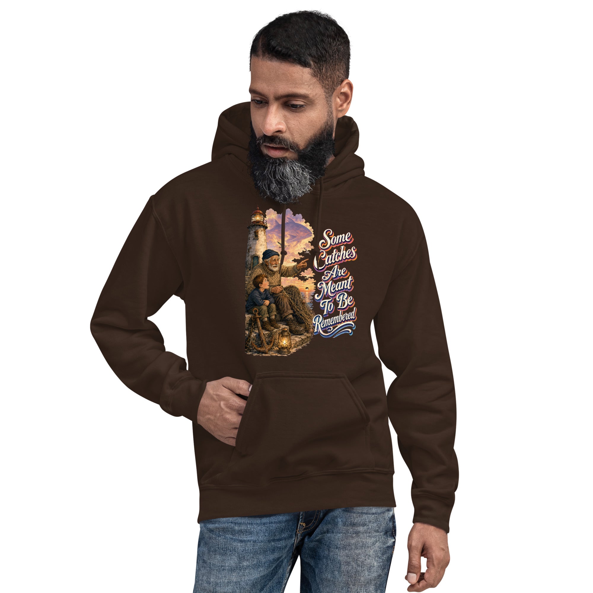 Fishing Lovers | Unisex Heavy Blend Hoodie — Some Catches Are Meant To Be Remembered by printfluence
