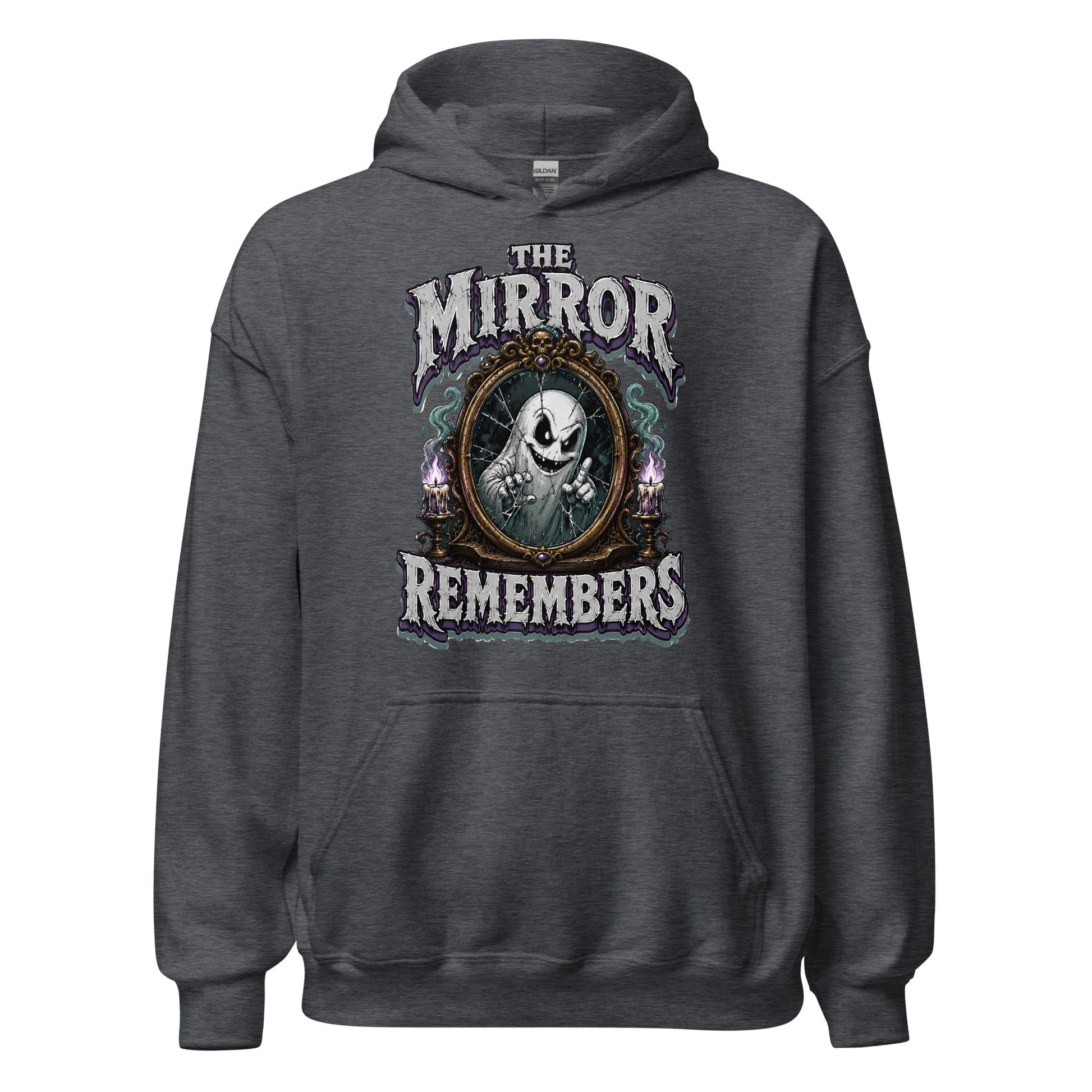 The Mirror Remembers Hoodie - Gothic Horror & Mystery Pullover by printfluence.net