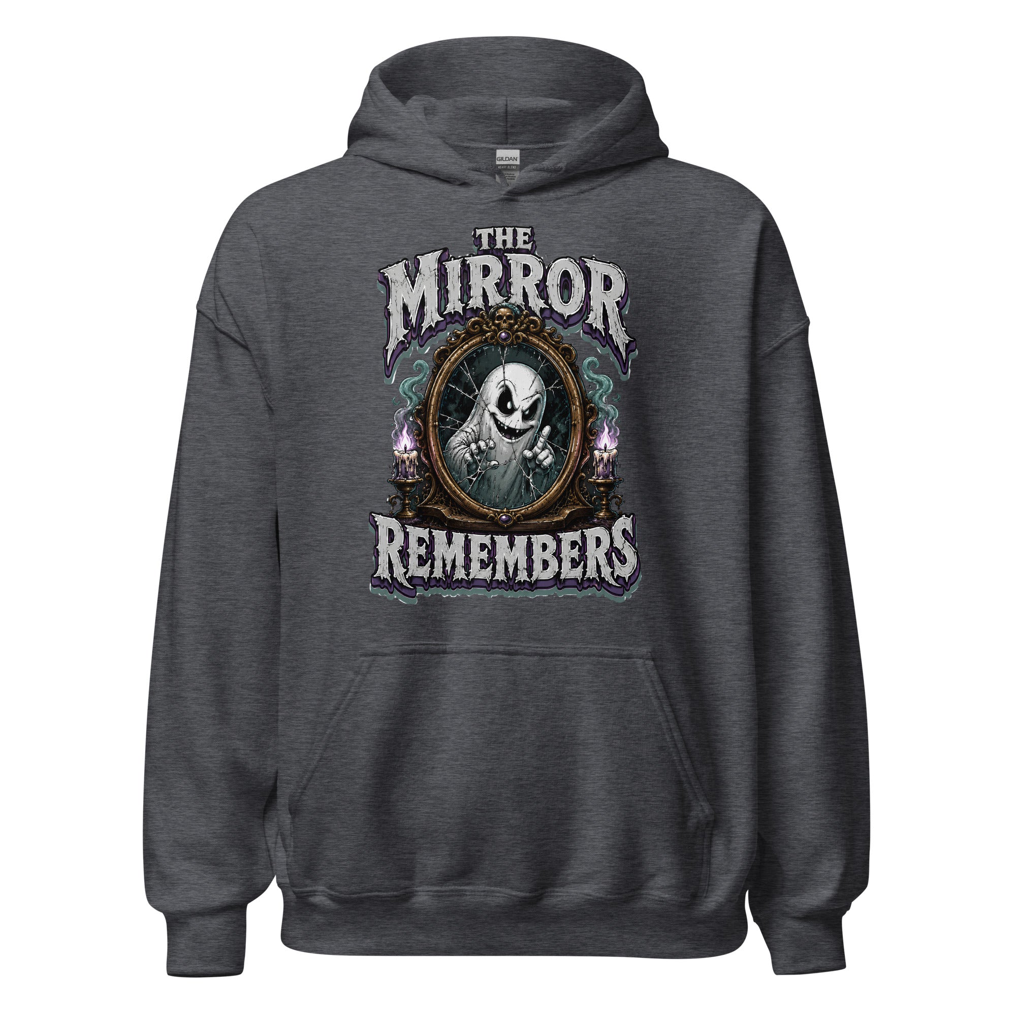 The Mirror Remembers Hoodie - Gothic Horror & Mystery Pullover by printfluence.net