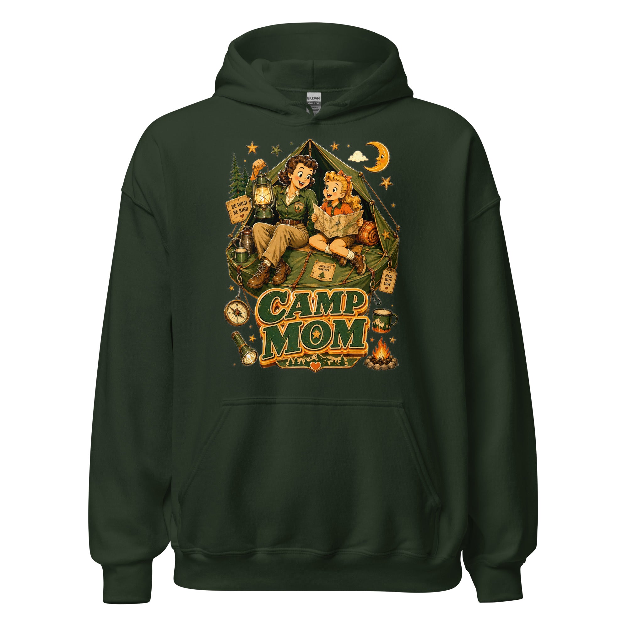 Unisex Hoodie - Elite Camp Mom - Premium Mother's Day by printfluence.net