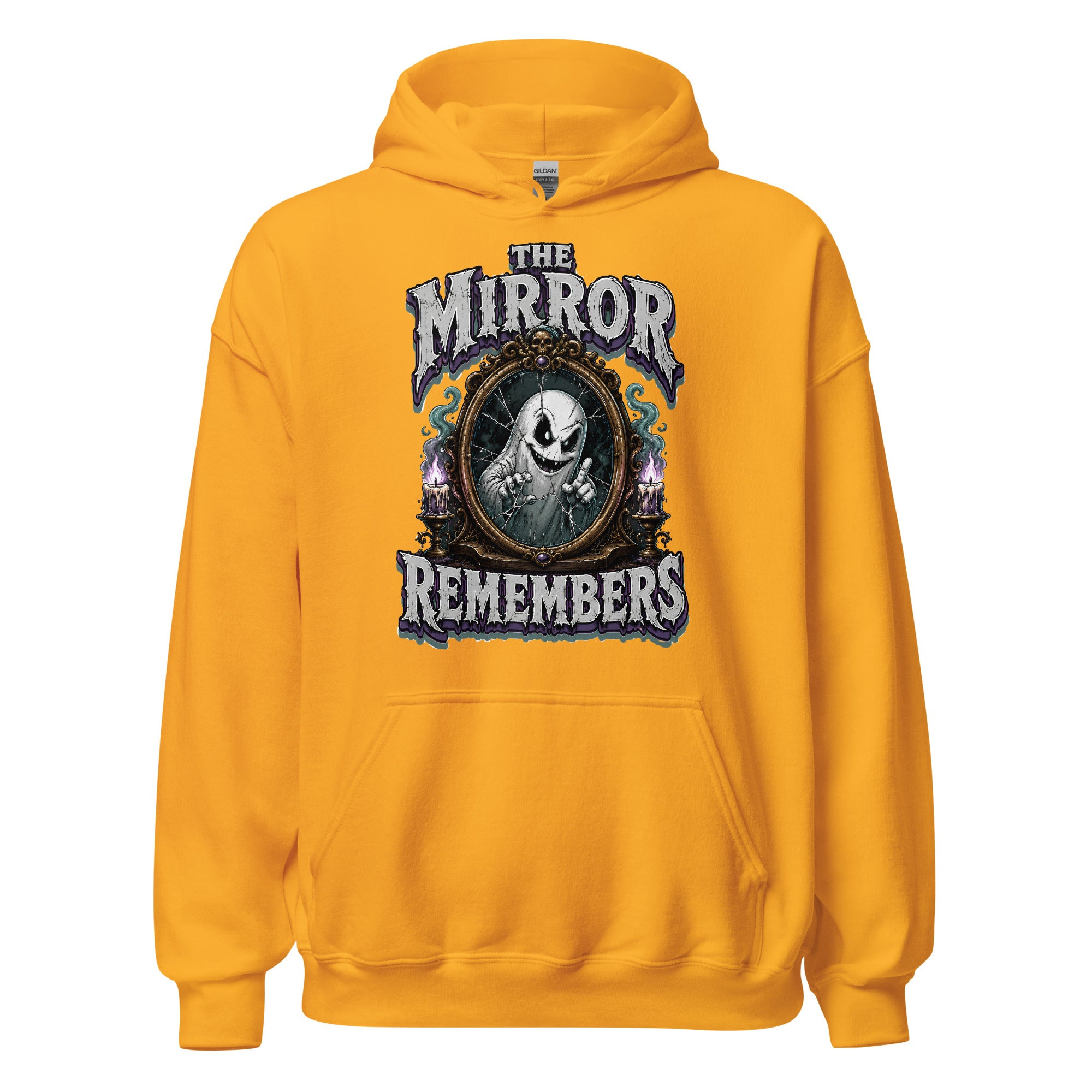 The Mirror Remembers Hoodie - Gothic Horror & Mystery Pullover by printfluence.net