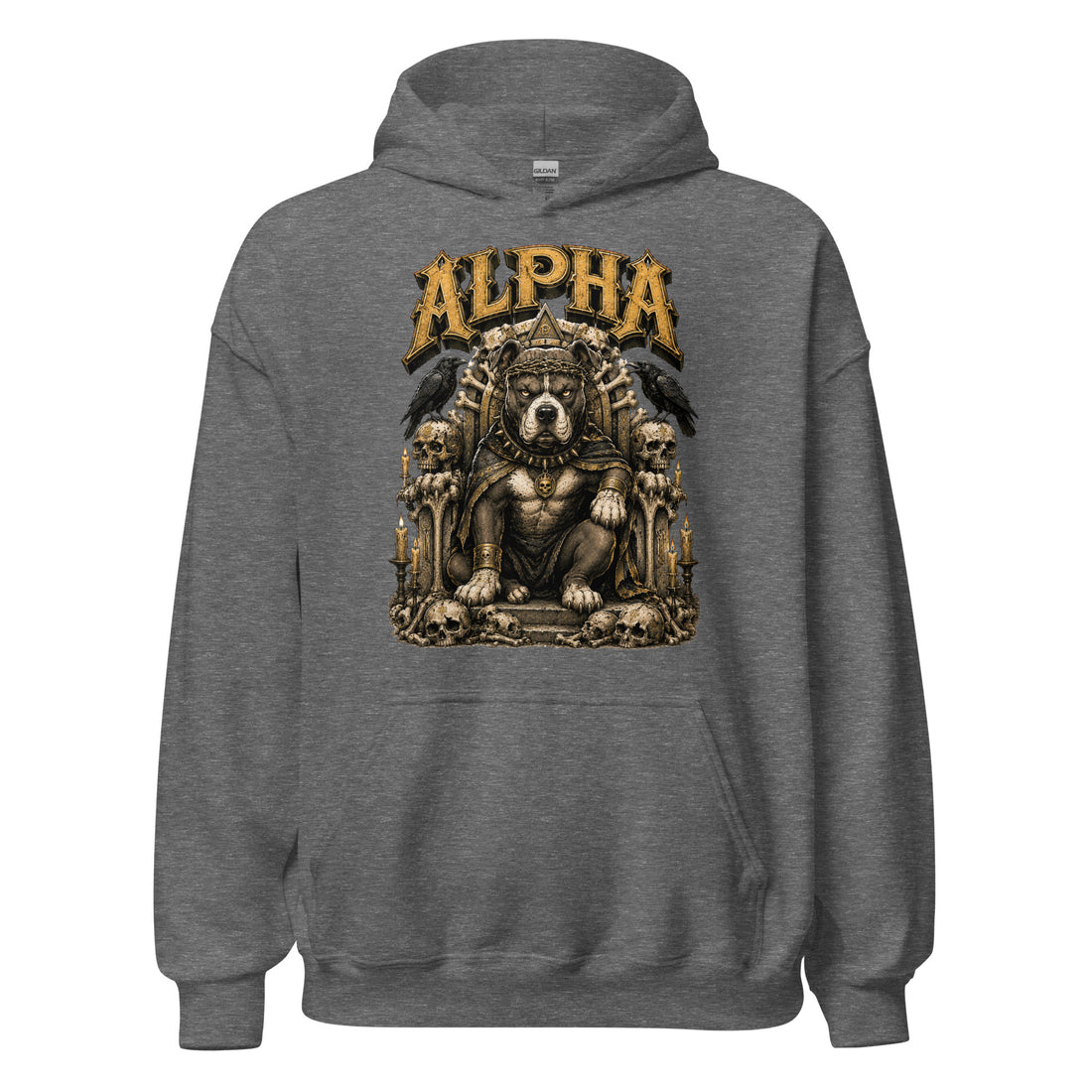 Pitbull Lovers Unisex Heavy Blend Hoodie "Alpha" by printfluence.net