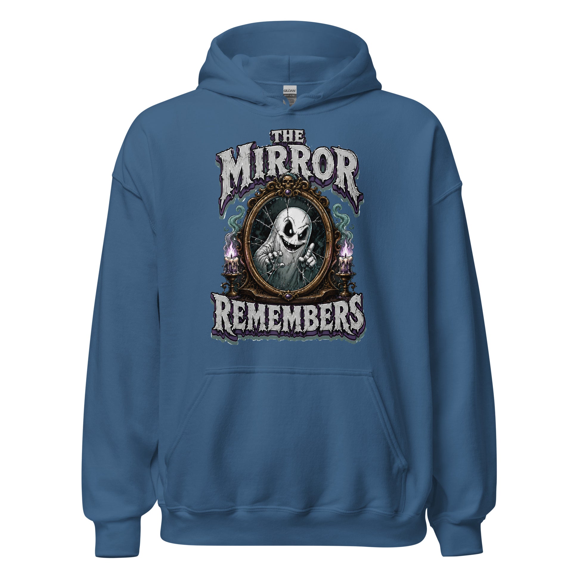 The Mirror Remembers Hoodie - Gothic Horror & Mystery Pullover by printfluence.net