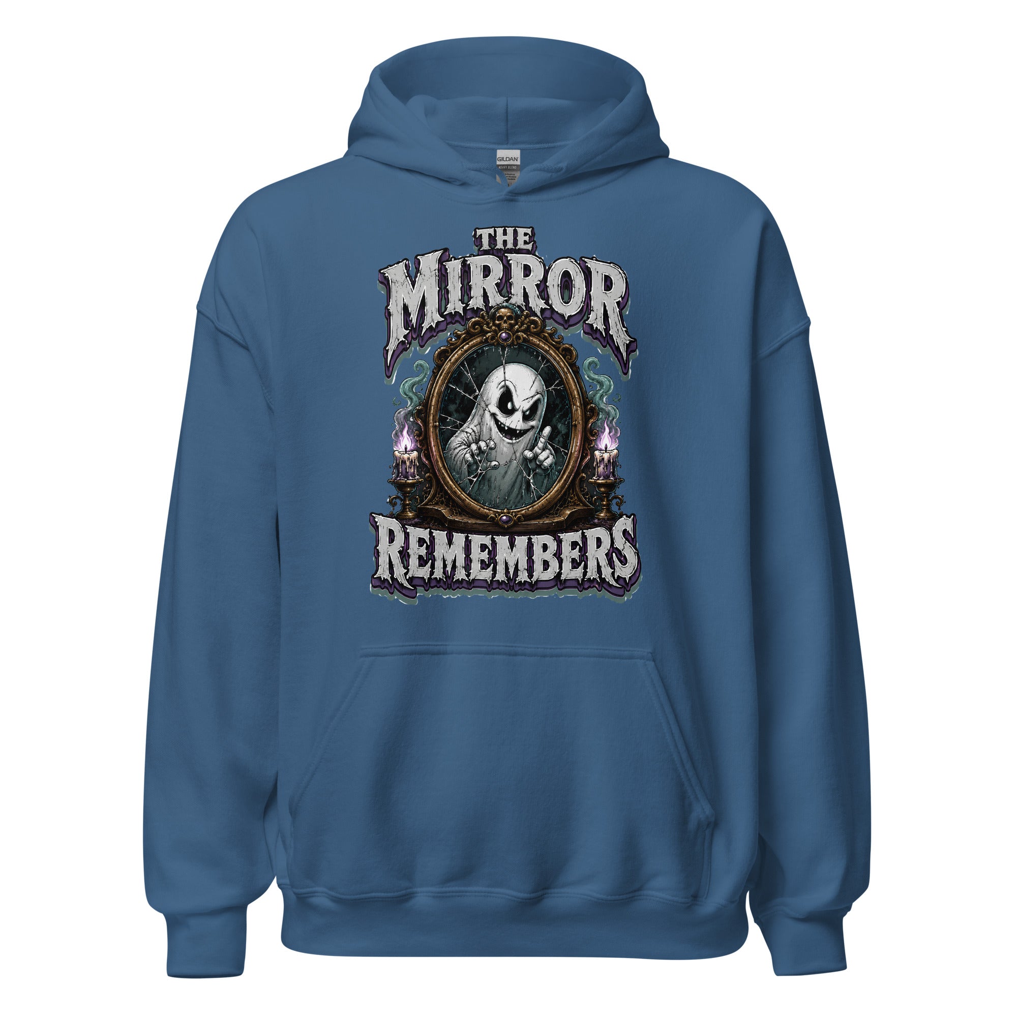 The Mirror Remembers Hoodie - Gothic Horror & Mystery Pullover by printfluence.net