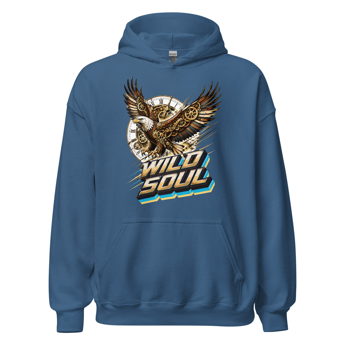 Eagle Lovers Wild Soul Steampunk Heavy Blend Hoodie by printfluence.net