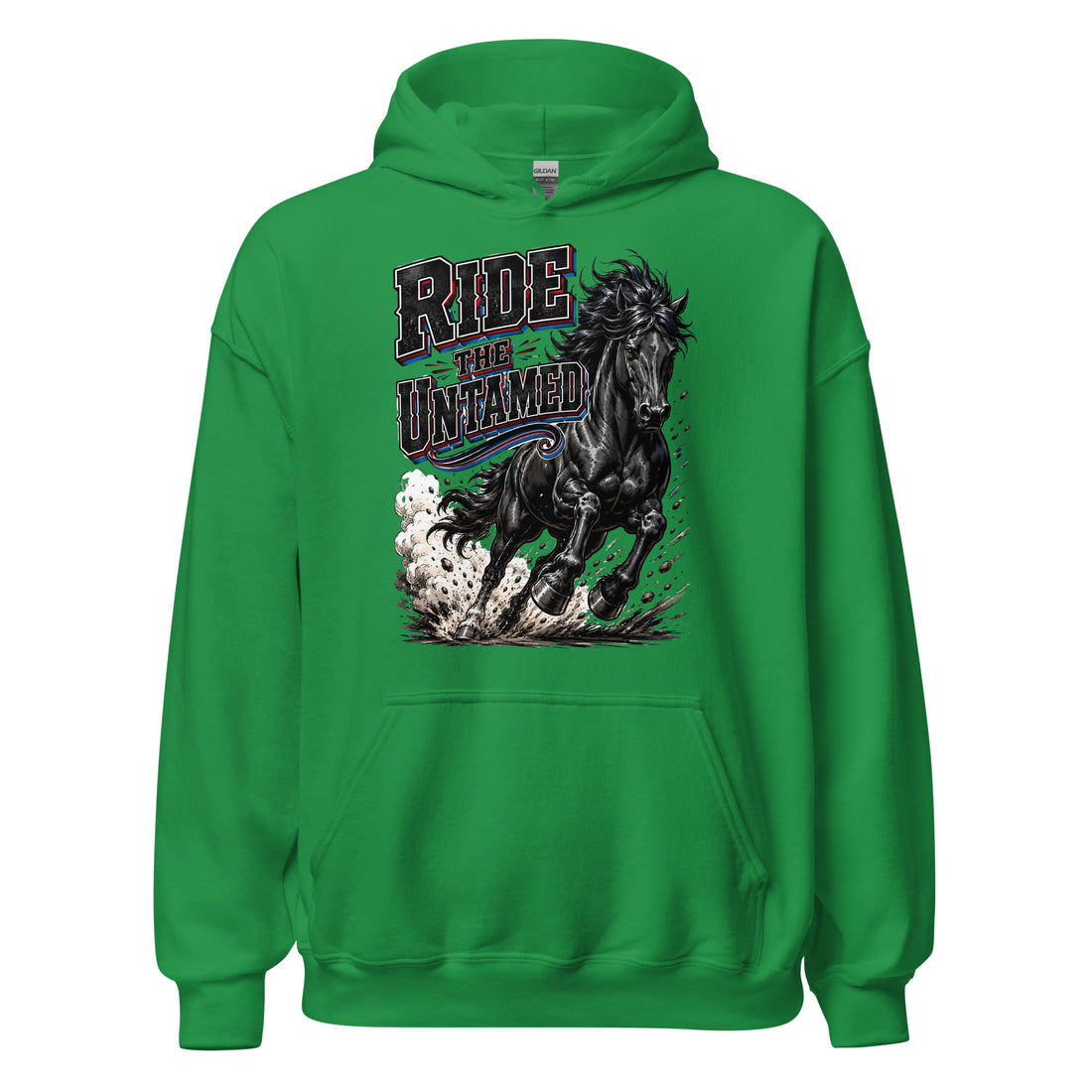 Ride The Untamed Black Horse Hoodie | Wild Horse Lovers Gift by printfluence.net