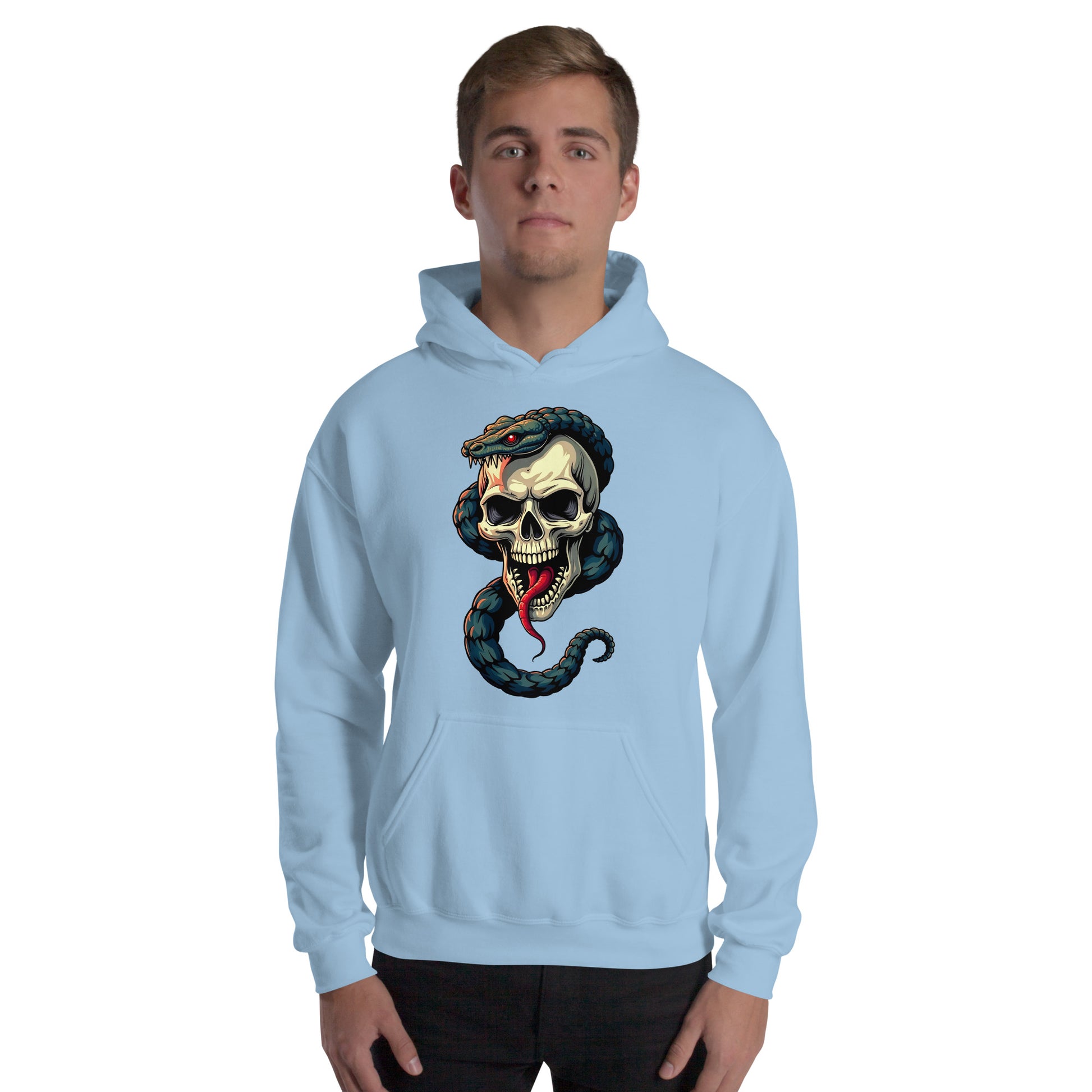 Unisex Hoodie - Elite Serpent Skull Hoodie – Power for Elite Achievers by printfluence.net