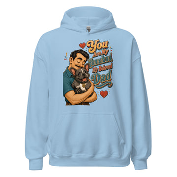 French Bulldog Dad Homeland Retro Unisex Hoodie by printfluence.net