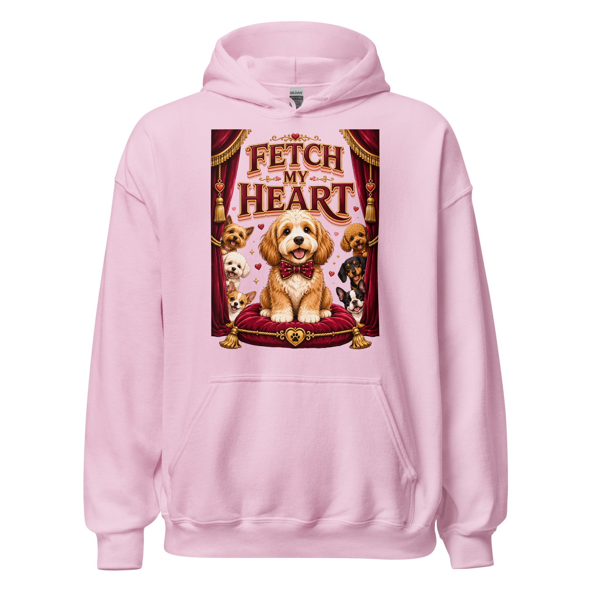 Elite Fetch My Heart - Premium Luxury Dog Lovers Vintage Hoodie by printfluence.net