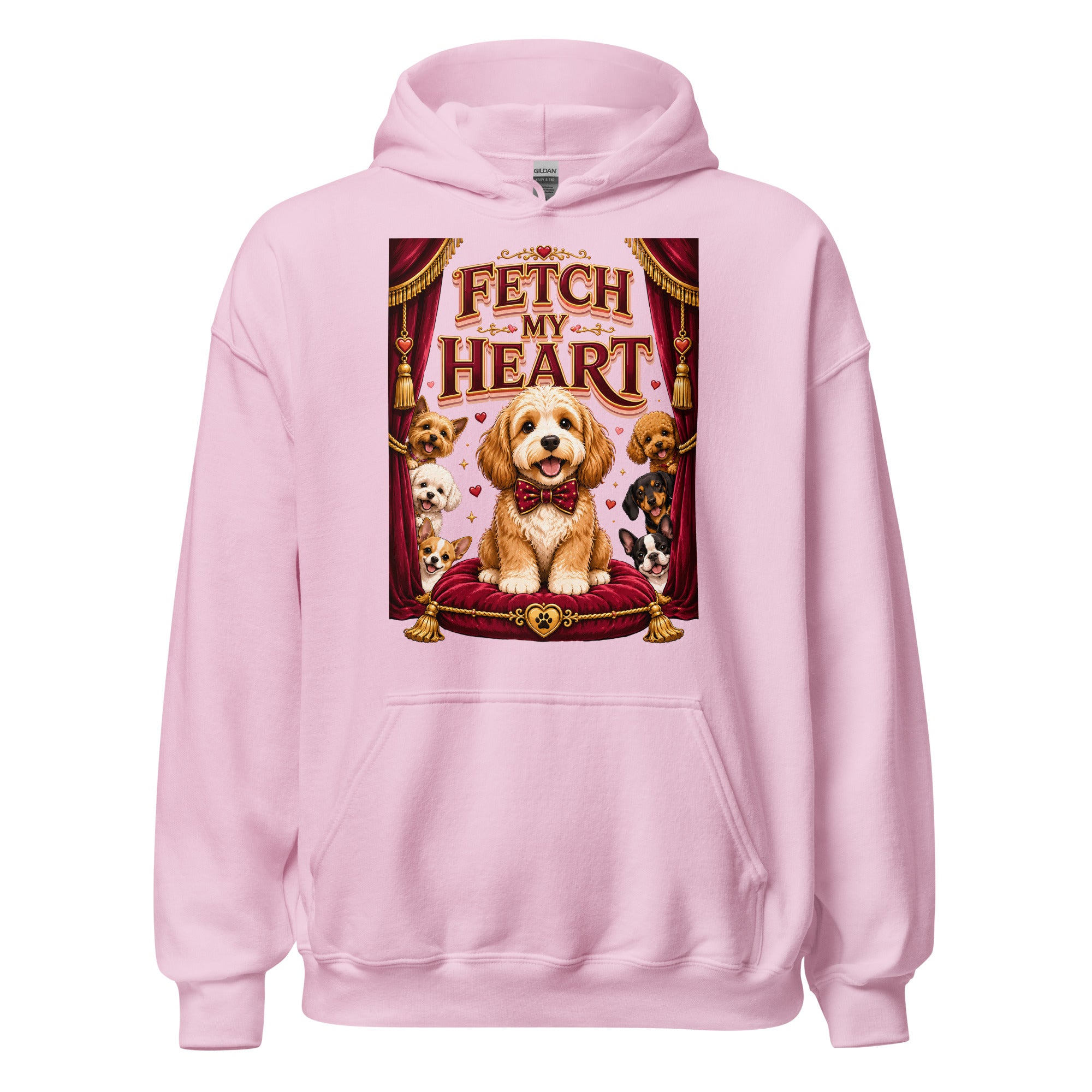 Elite Fetch My Heart - Premium Luxury Dog Lovers Vintage Hoodie by printfluence.net