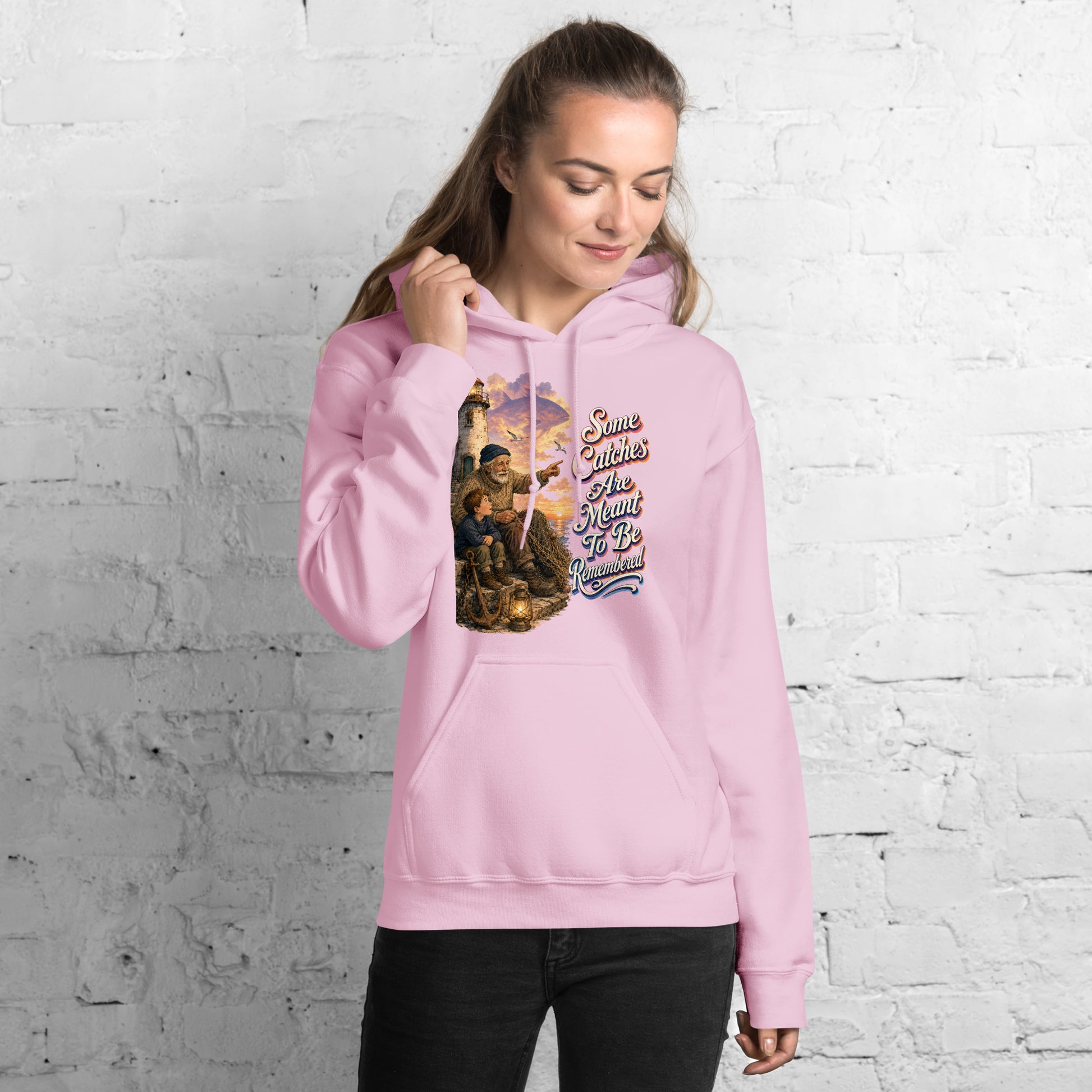 Fishing Lovers | Unisex Heavy Blend Hoodie — Some Catches Are Meant To Be Remembered by printfluence