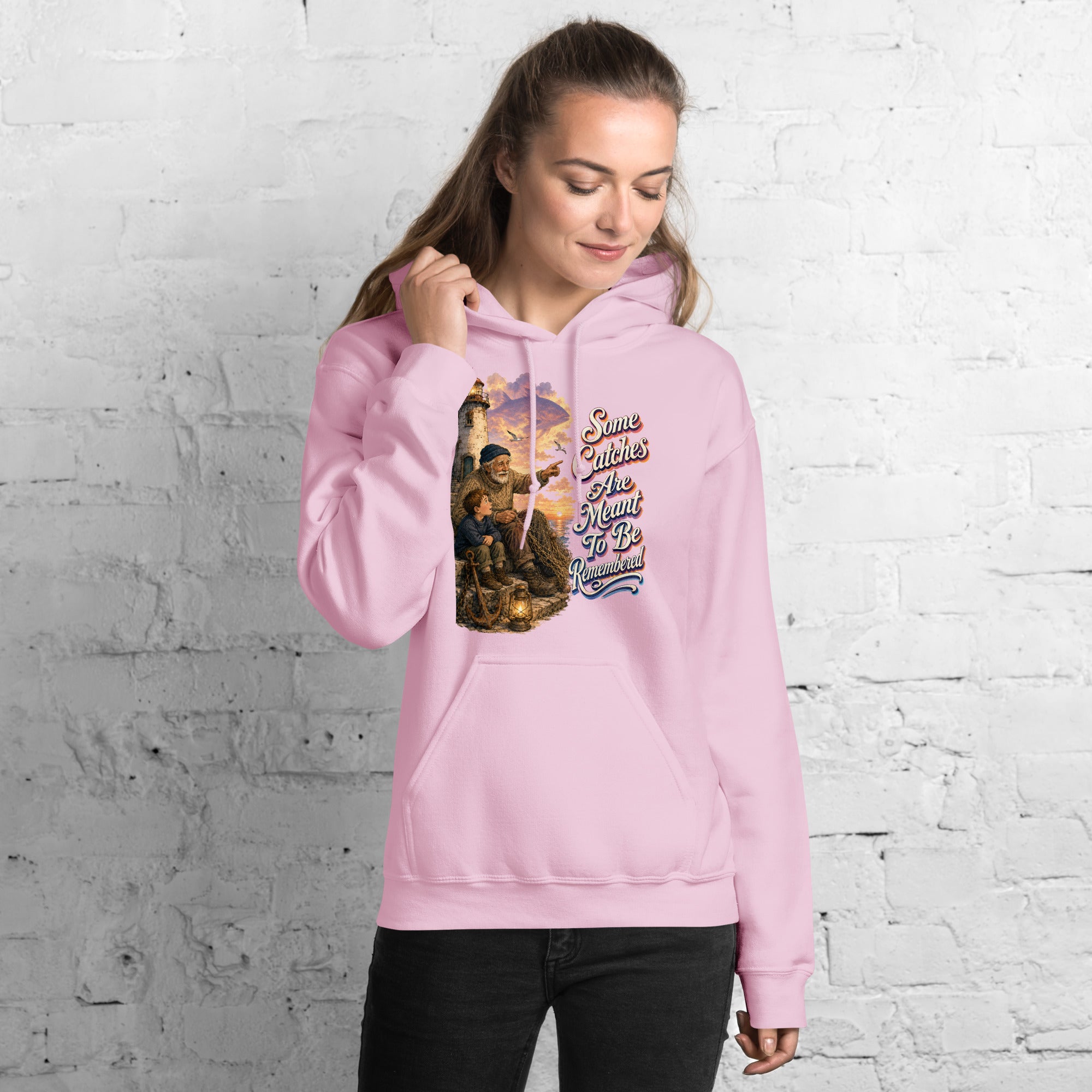 Fishing Lovers | Unisex Heavy Blend Hoodie — Some Catches Are Meant To Be Remembered by printfluence