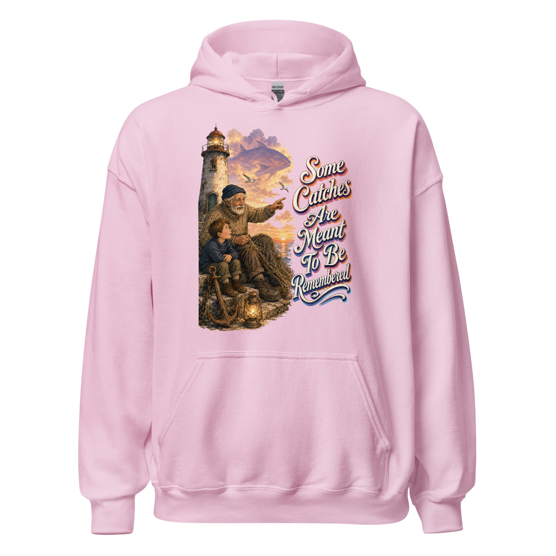 Fishing Lovers | Unisex Heavy Blend Hoodie — Some Catches Are Meant To Be Remembered by printfluence