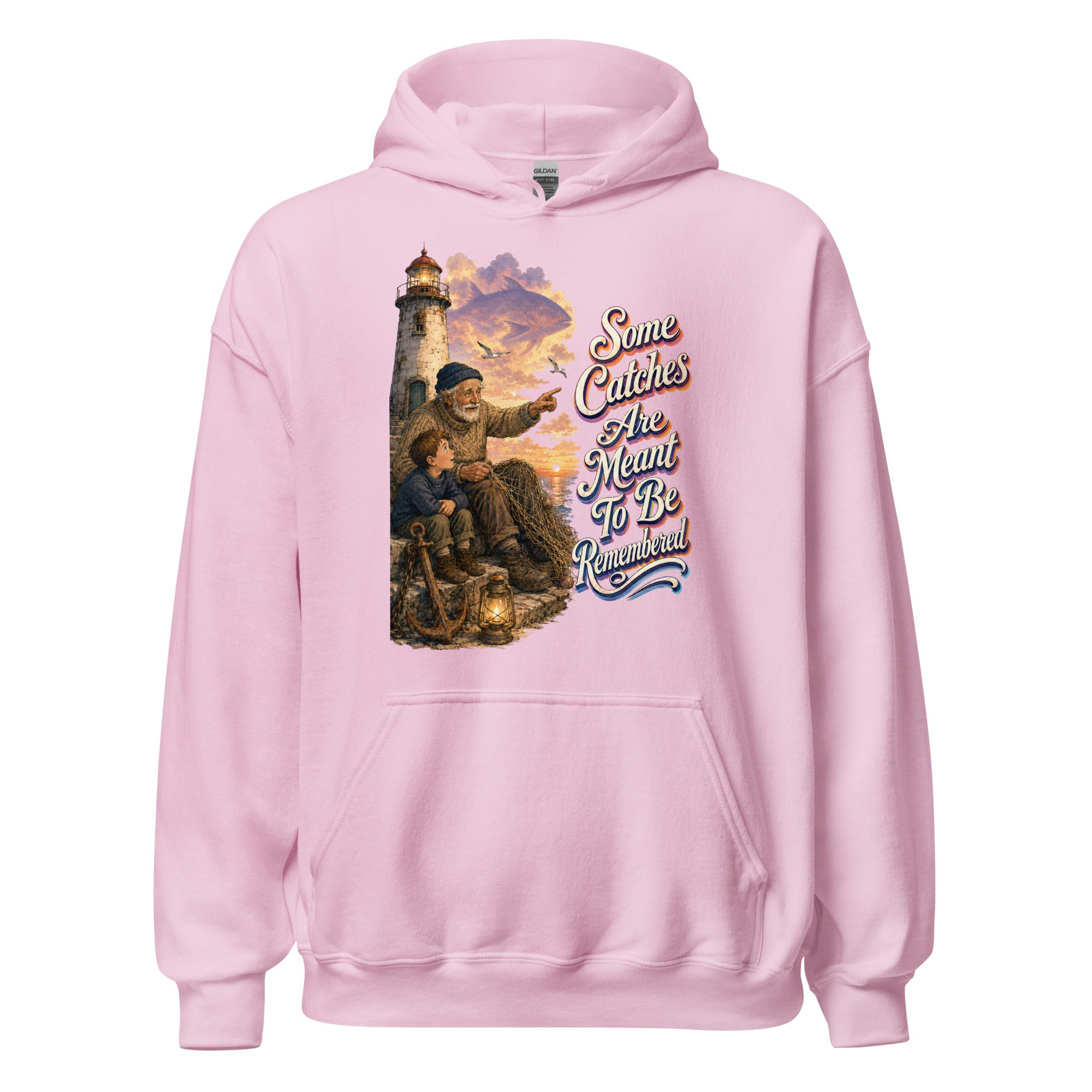 Fishing Lovers | Unisex Heavy Blend Hoodie — Some Catches Are Meant To Be Remembered by printfluence