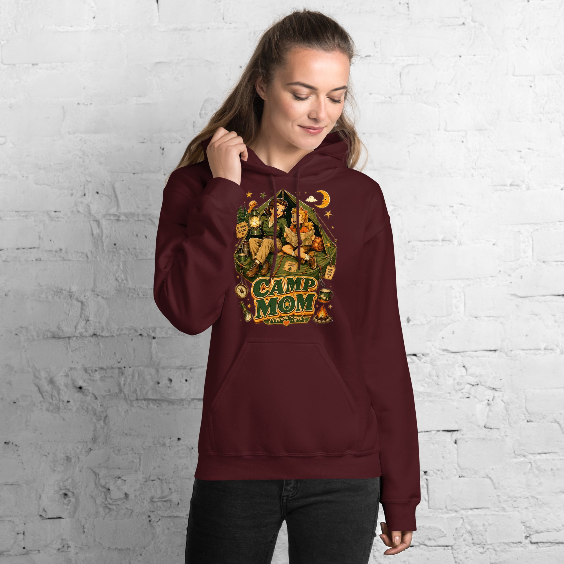 Unisex Hoodie - Elite Camp Mom - Premium Mother's Day by printfluence.net