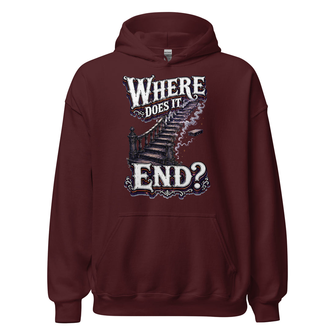 Where Does It End Premium Horror Mystery Unisex Hoodie by printfluence.net